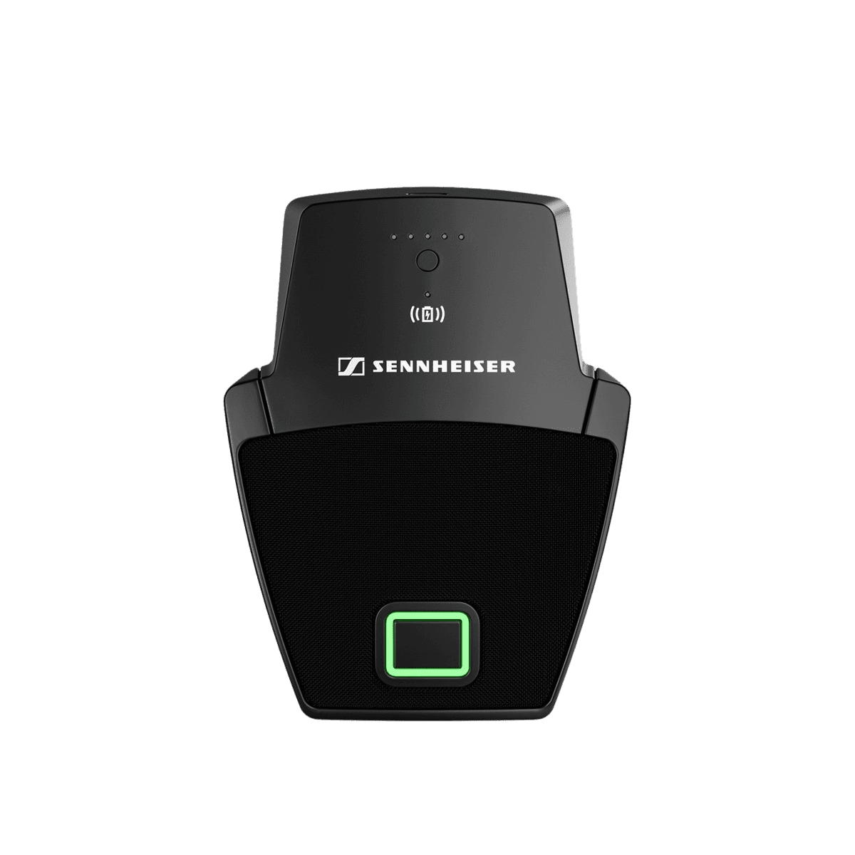 Sennheiser SL Boundary 114-S DW wireless table boundary microphone in black, front view. Manufacturer product shot.