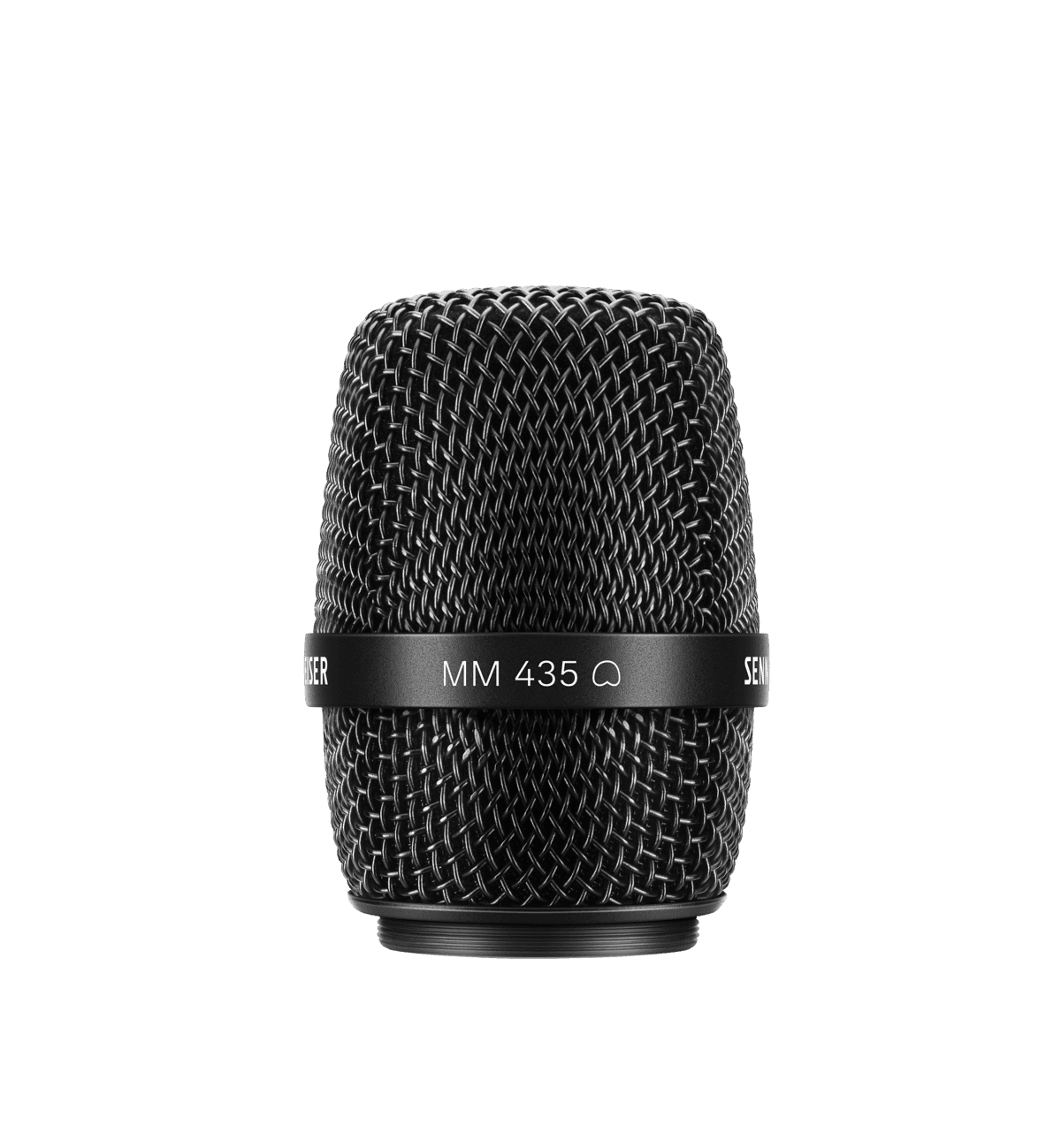 Sennheiser MM 435 dynamic microphone capsule. Manufacturer product shot.