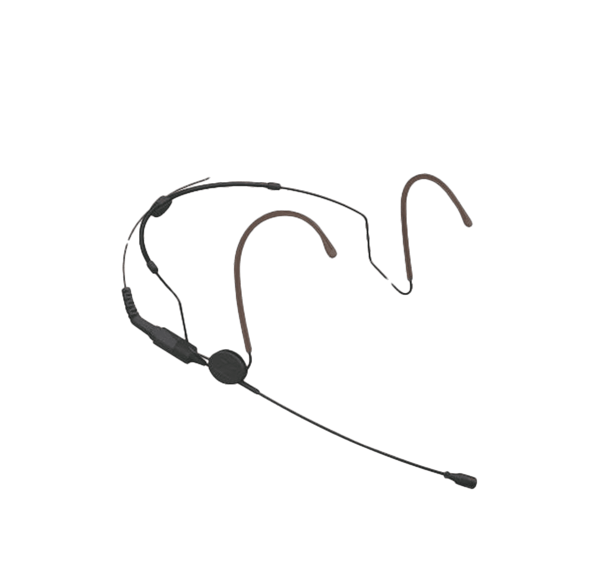 Sennheiser HSP 2 headworn microphone in black. Manufacturer product shot.