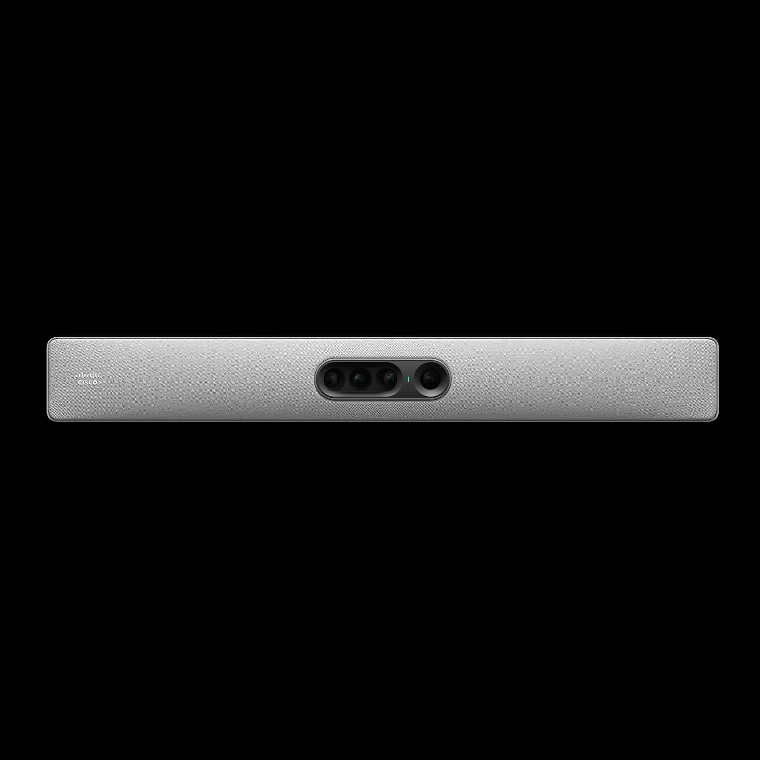 Cisco Quad Camera in the First Light finish, front view. Cisco offers the Quad Camera in First Light and Carbon Black; the finish is chosen at order time.