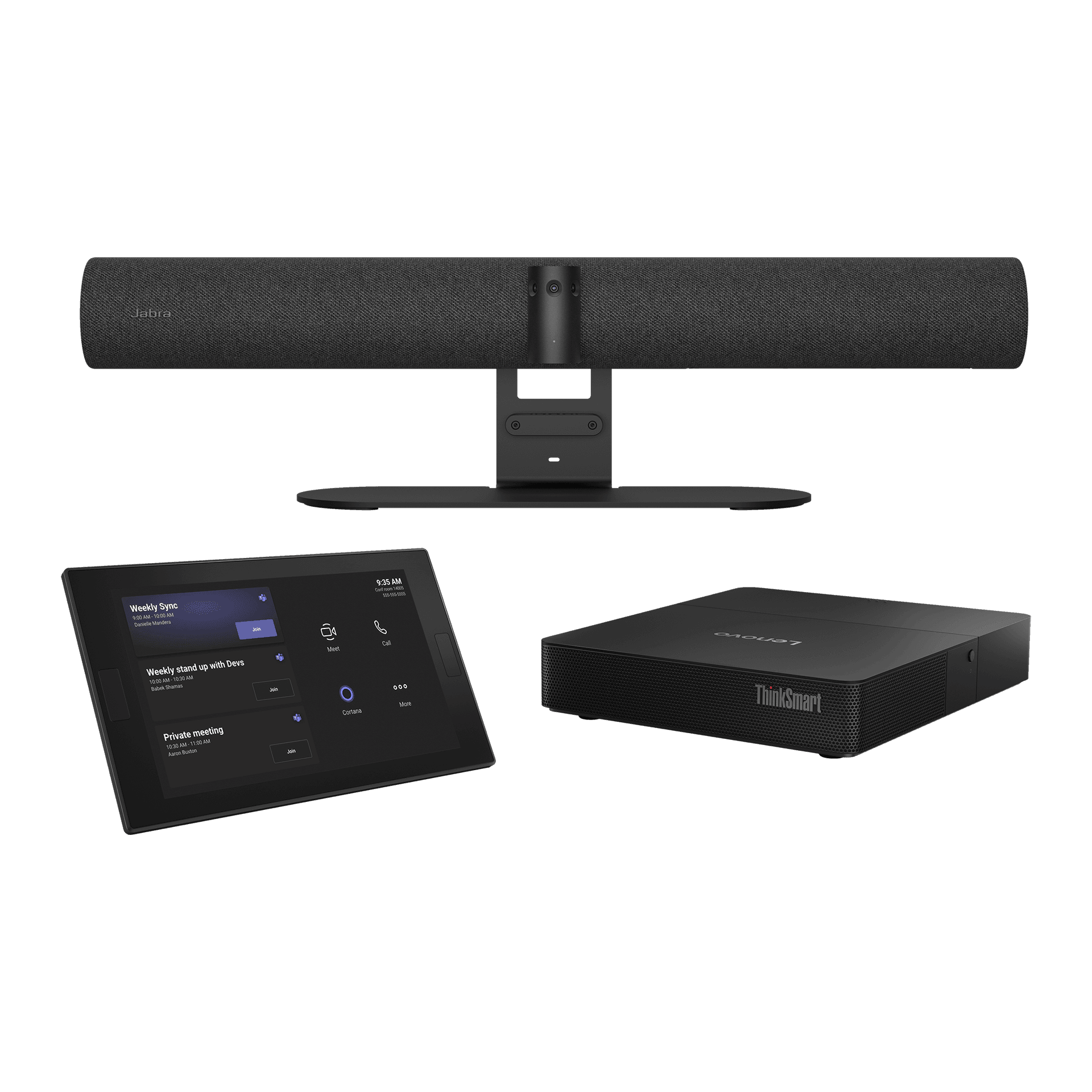 Jabra PanaCast 50 Room System 2 with USB controller. Manufacturer product shot.