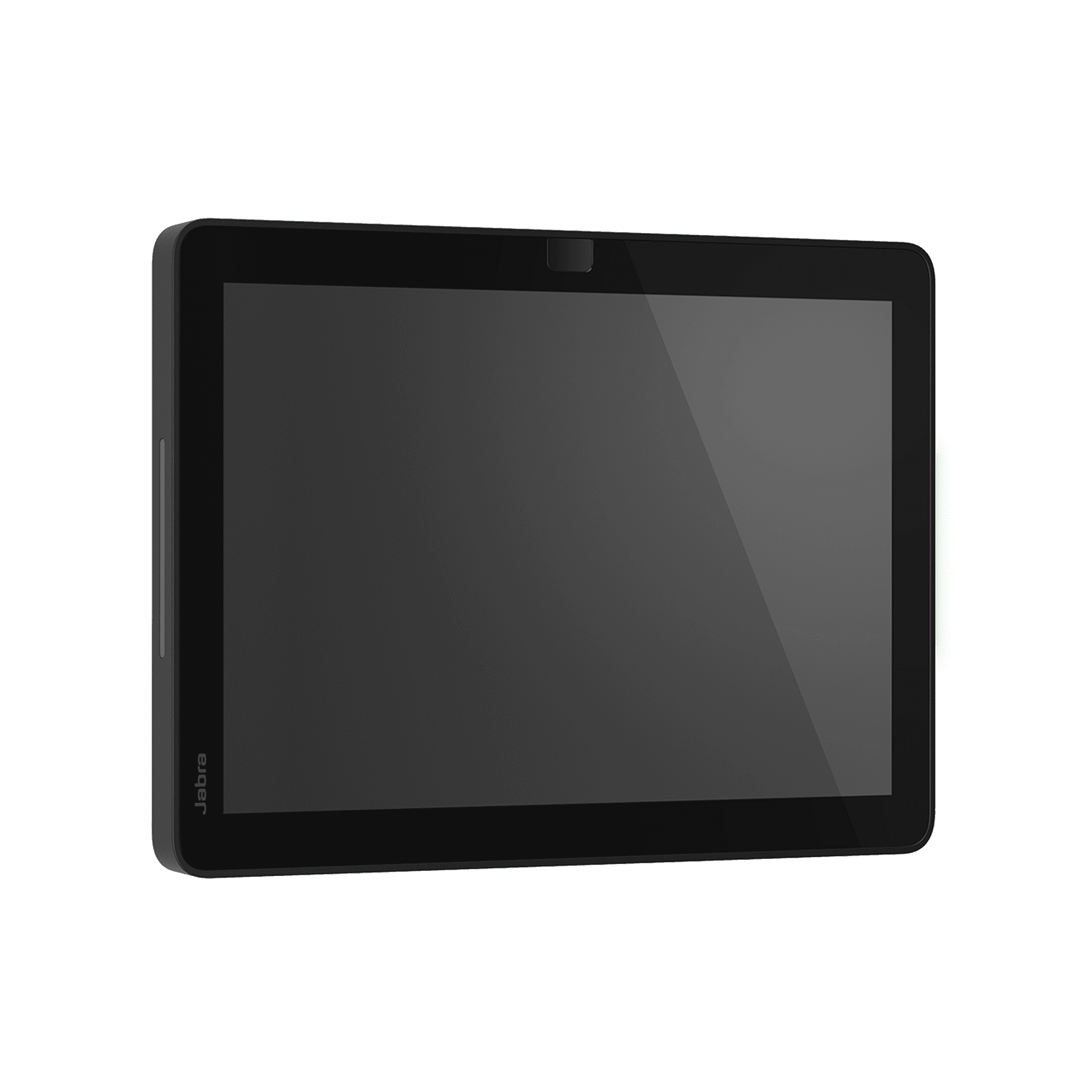 Jabra Scheduler room booking panel, front view. Manufacturer product shot.