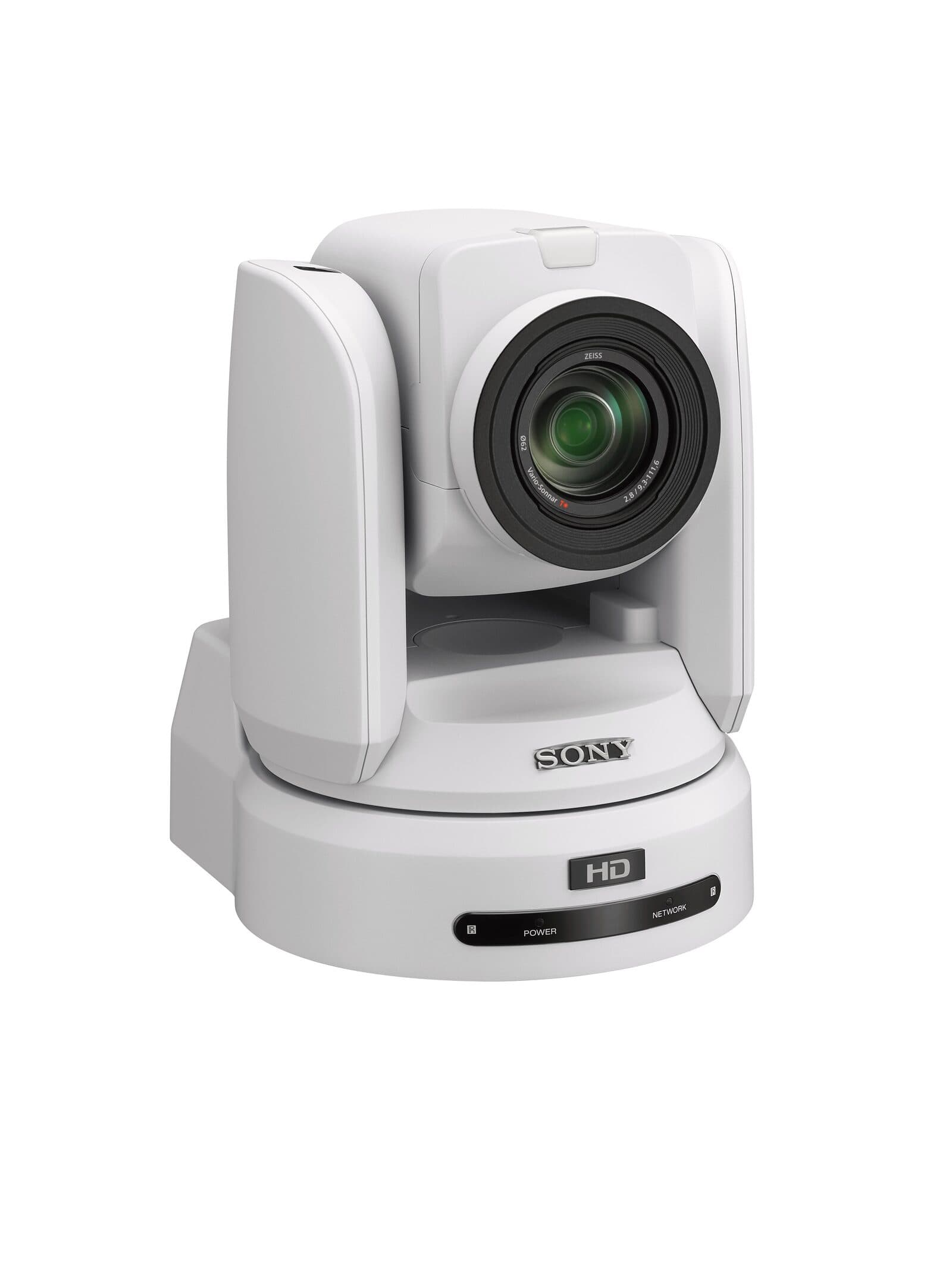 Sony BRC-H800 Full HD PTZ camera (white) — front three-quarter.