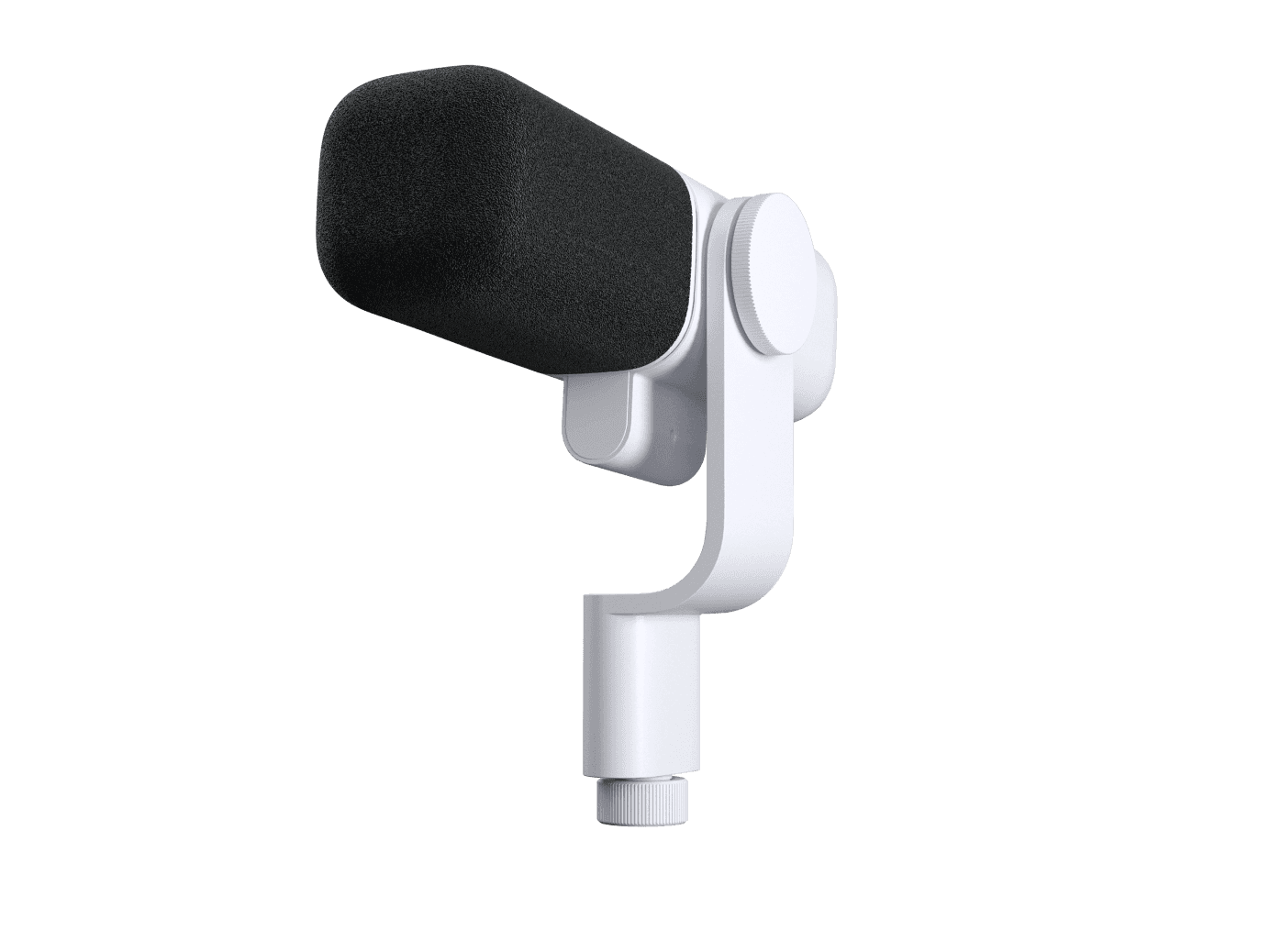 Logitech G Yeti Studio XLR microphone in white, front view