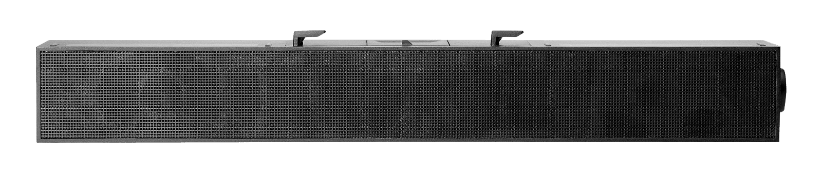 HP S101 speaker bar, front view of the black bar