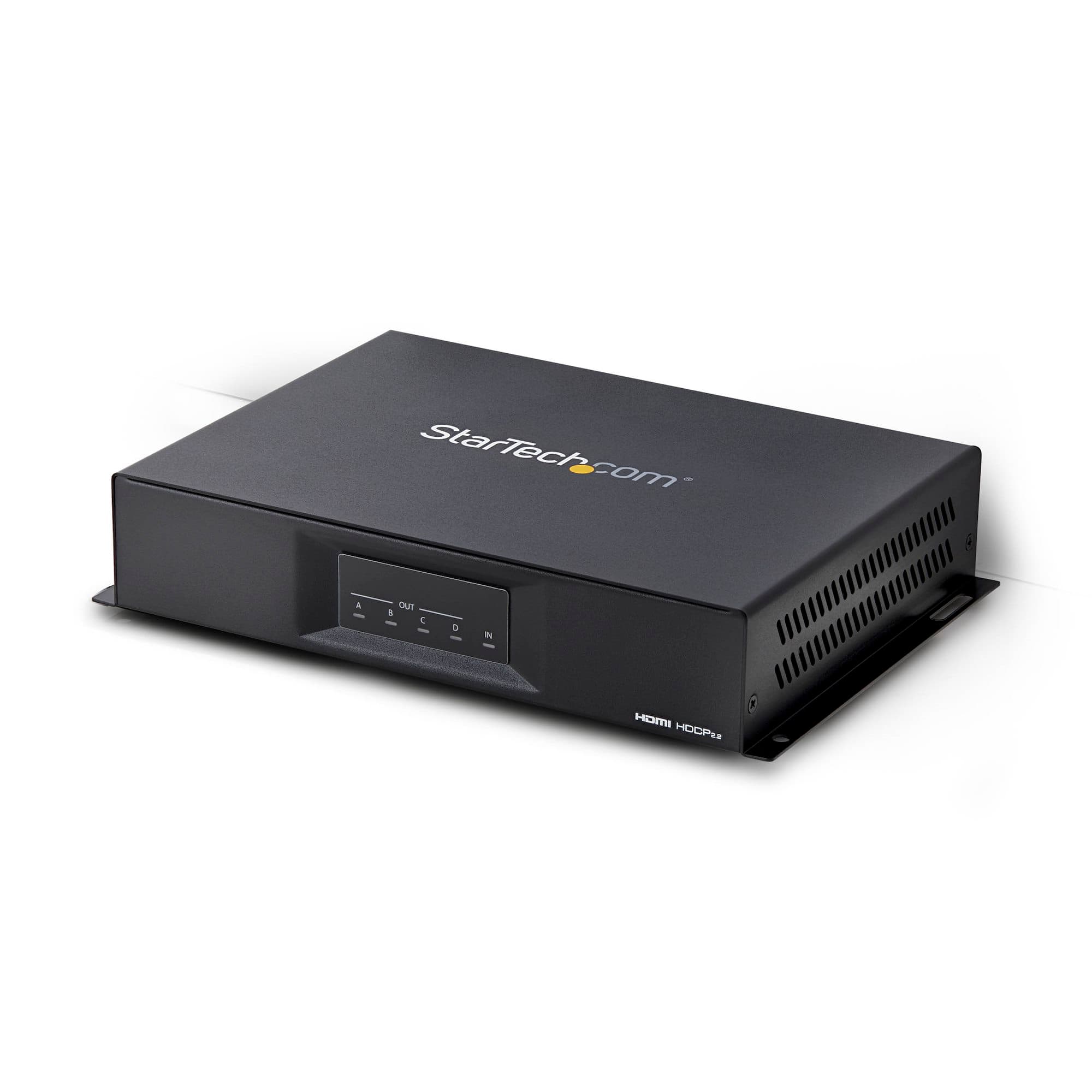 StarTech.com ST124HDVW 2x2 HDMI video wall controller, front view of the black metal unit