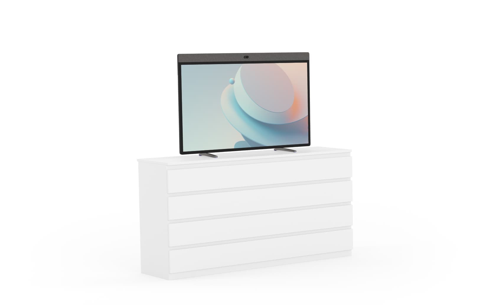 Neat Board 50 all-in-one touchscreen on its supplied table stand