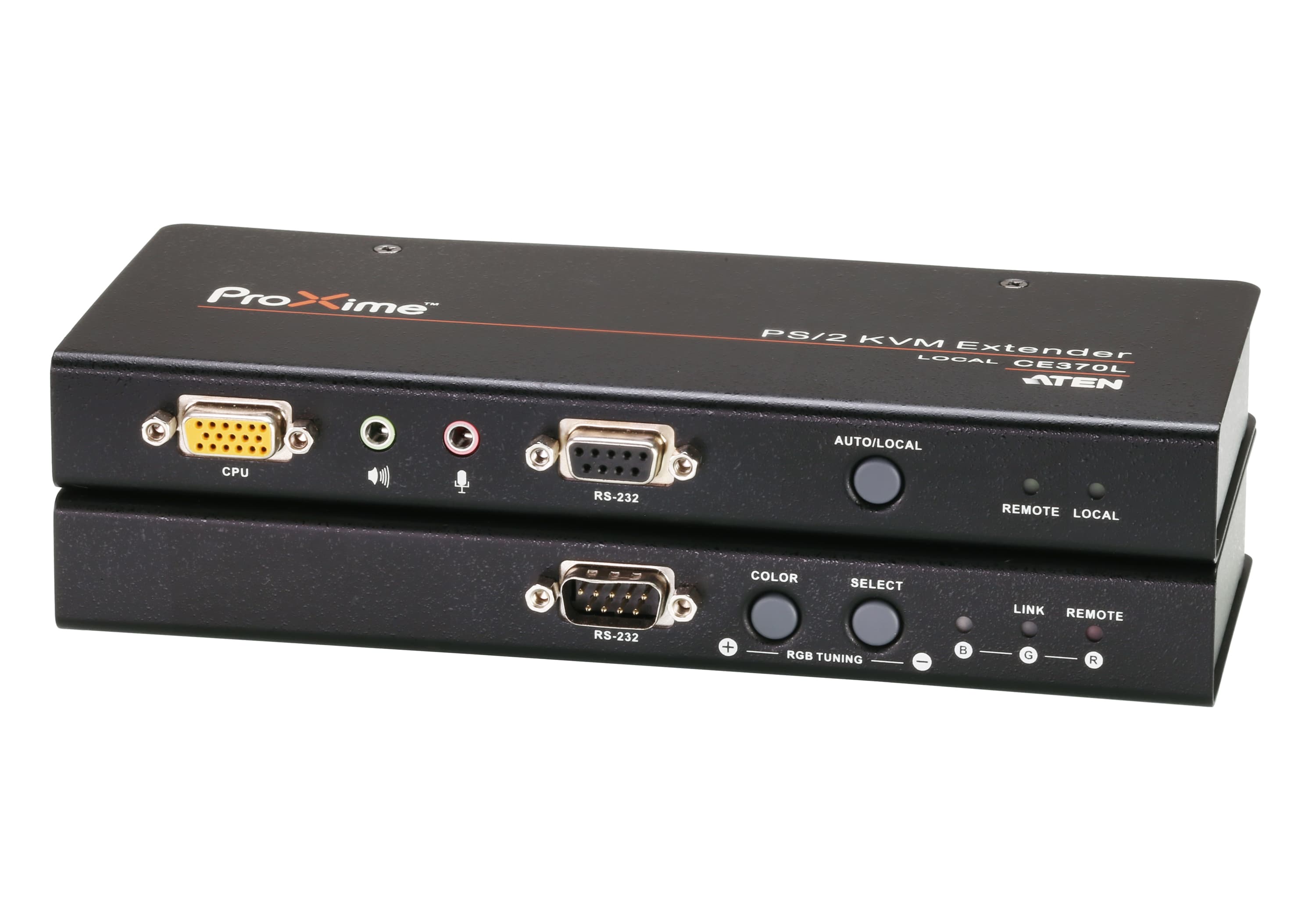 ATEN CE370 PS/2 VGA/Audio Cat 5 KVM Extender with Deskew (1280 x 1024@300m) — product photo from ATEN