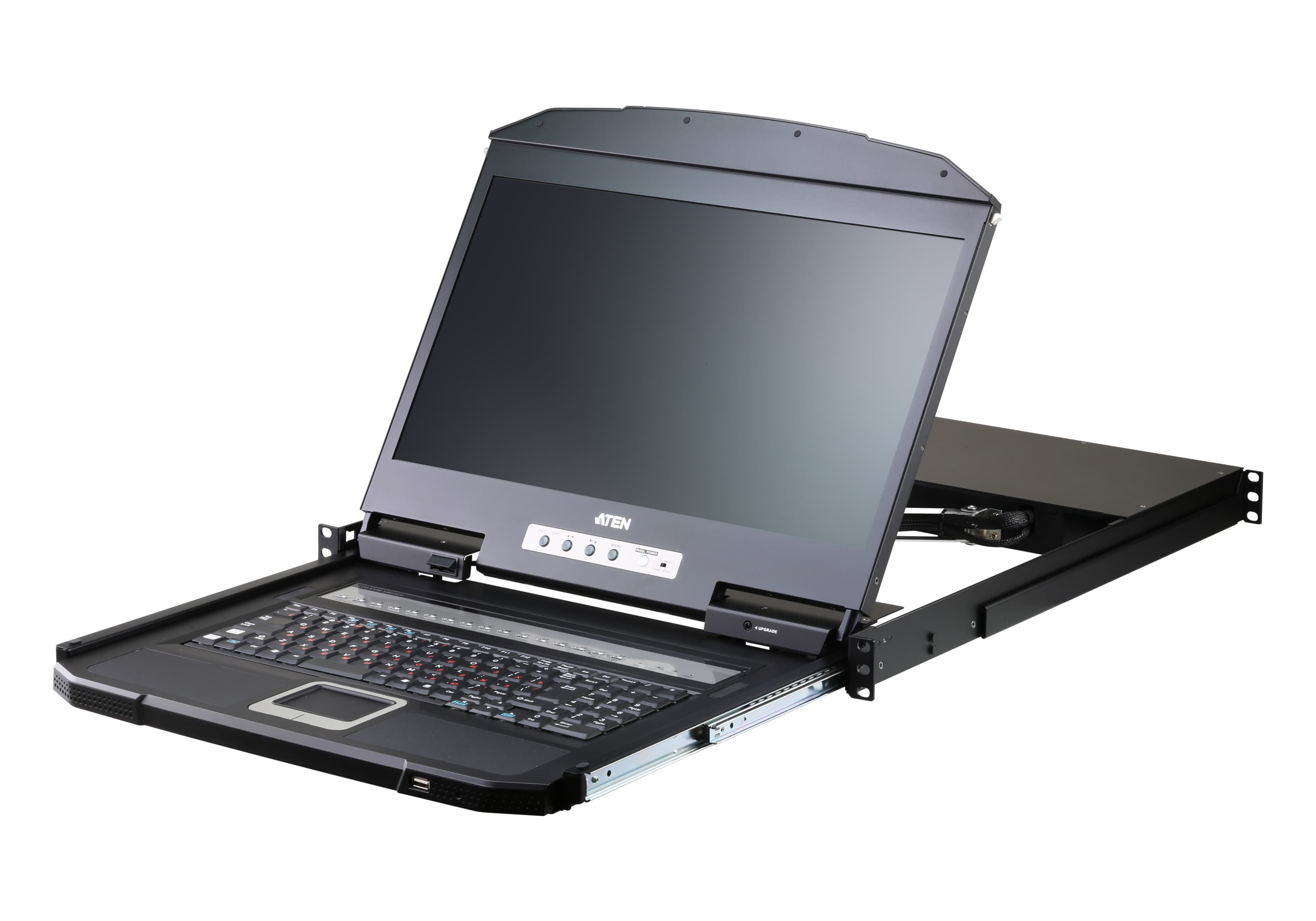 ATEN CL3116NX 16-Port PS/2-USB VGA Single Rail WideScreen LCD KVM Switch — product photo from ATEN