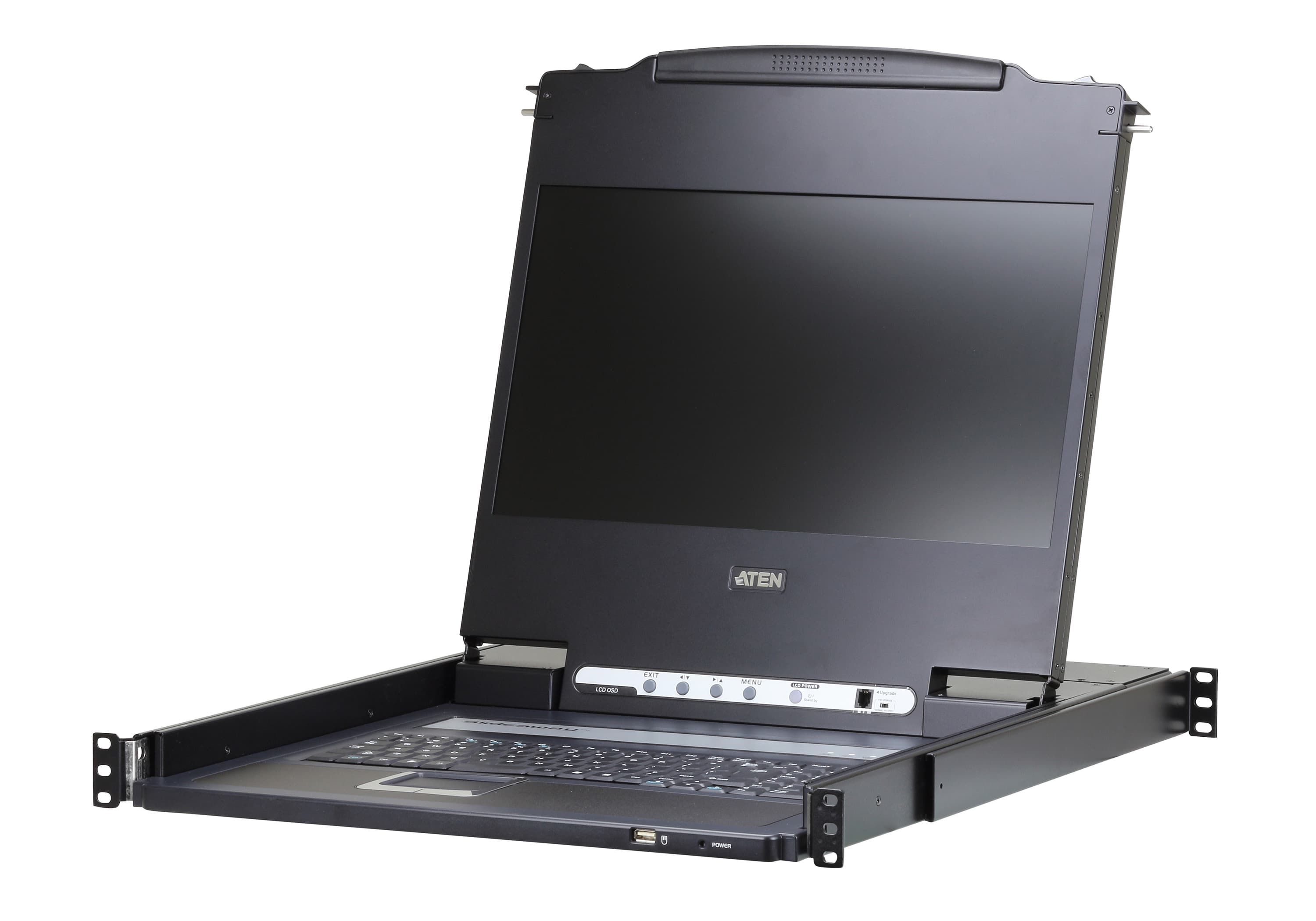ATEN CL6700MW Single Rail LCD Console (USB, HDMI / DVI / VGA) — product photo from ATEN