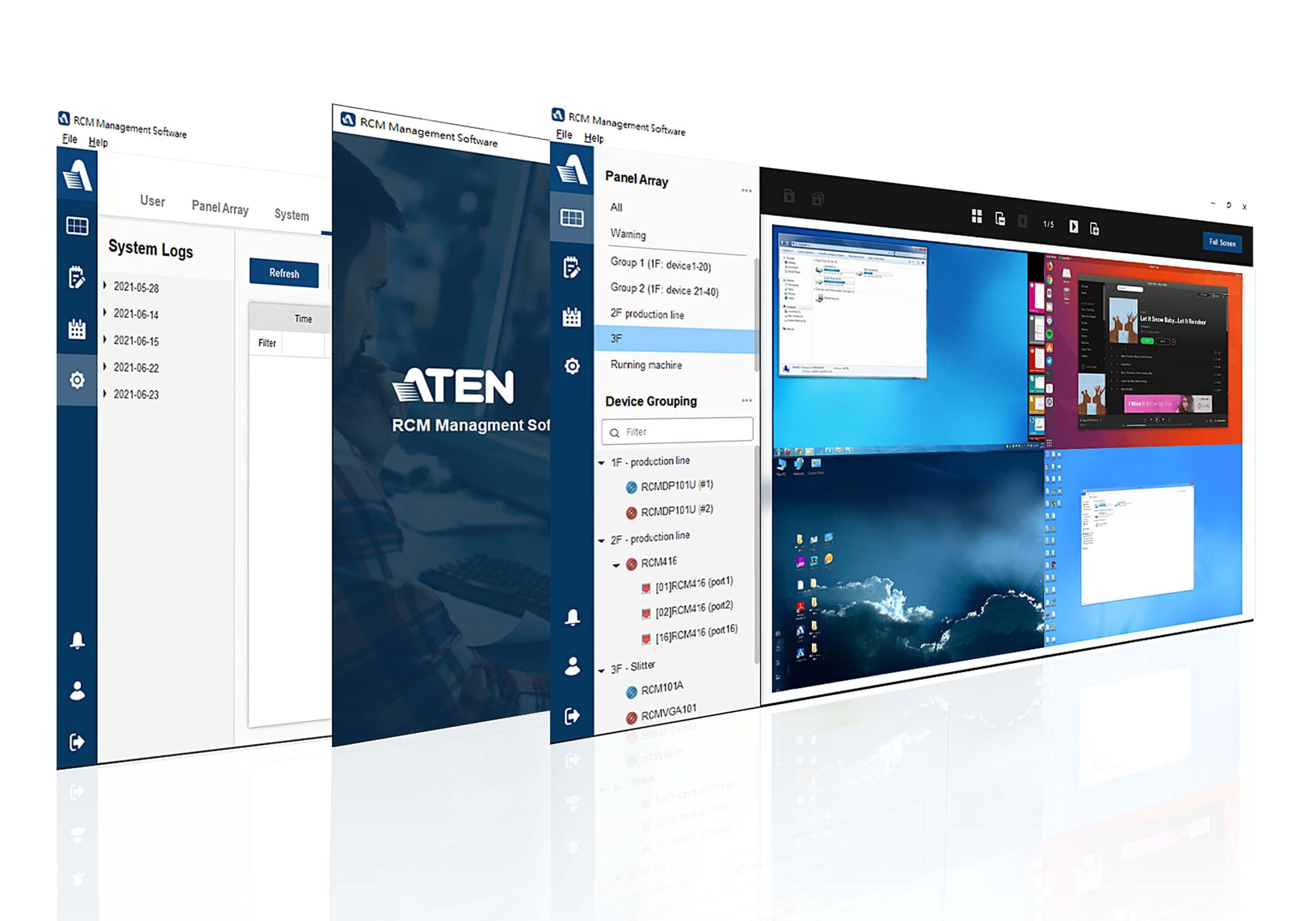 ATEN RCMMS001BAO RCMMS Basic Remote Control & Monitoring Management Software Licence (1 Port) - product graphic (software licence - image is ATEN's RCMMS product graphic, not a photograph of a physical item)