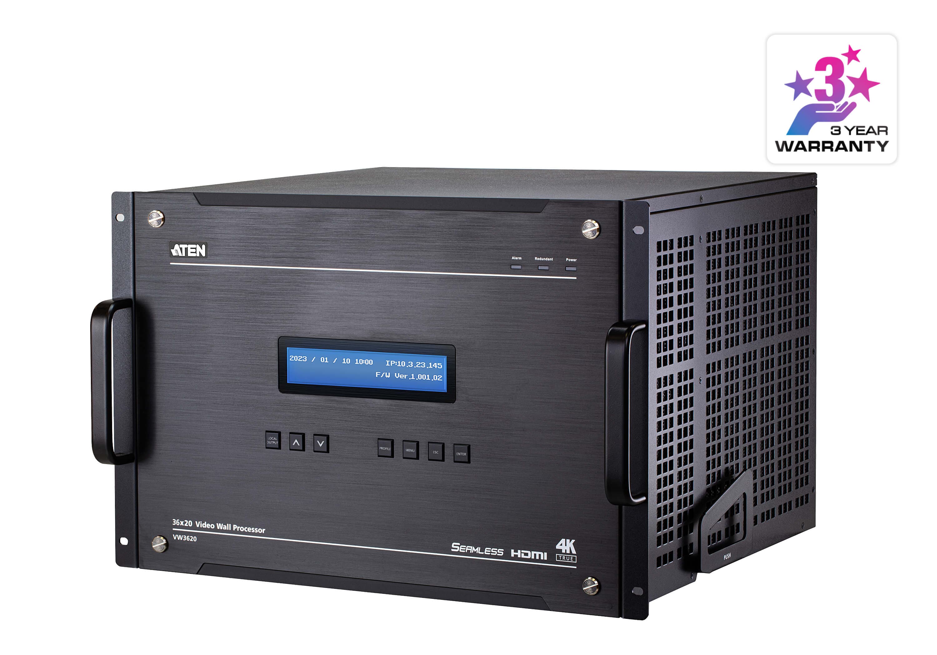 ATEN VW3620 36 x 20 Modular Video Wall Processor - angled product view