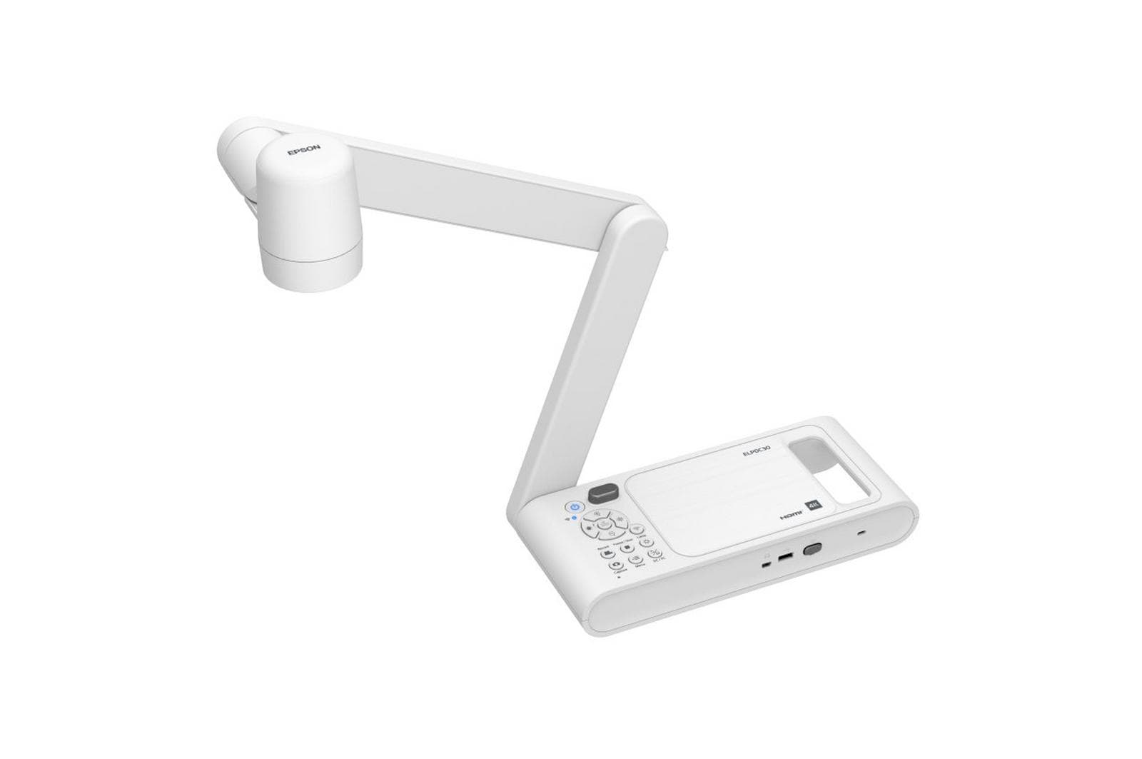Epson ELPDC30 4K visualiser, arm extended, front three-quarter view