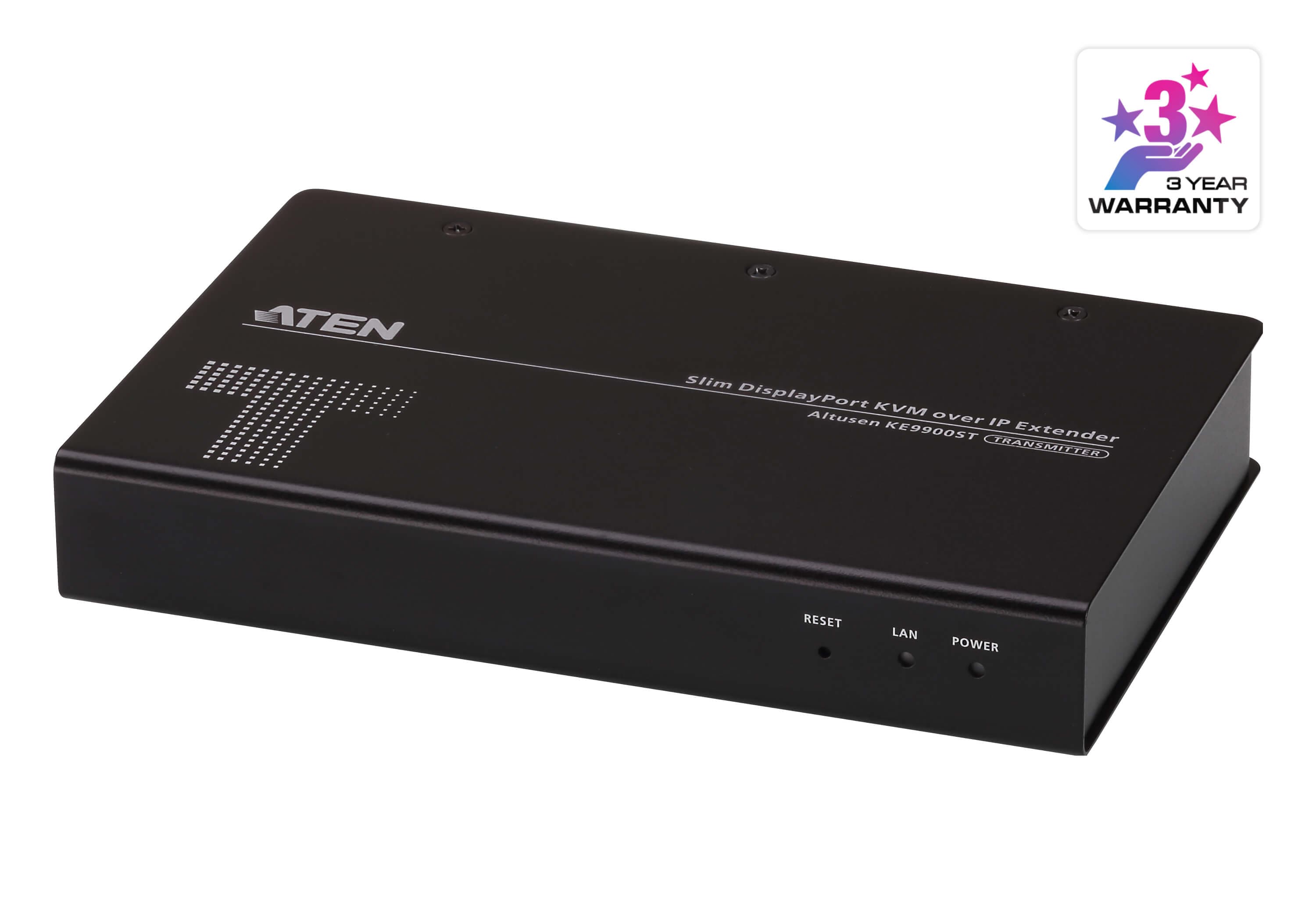 ATEN KE9900ST KVM over IP transmitter — three-quarter product view.