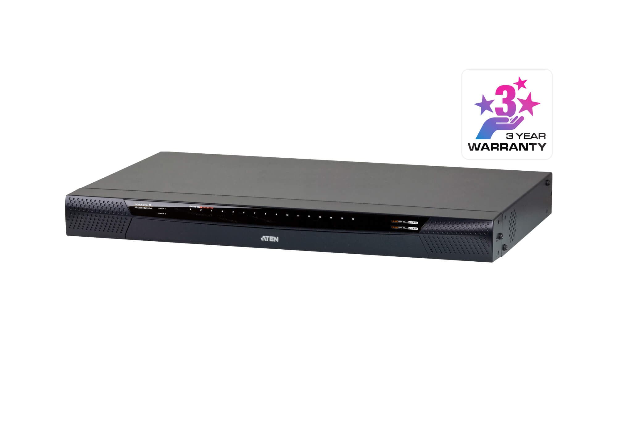 ATEN KN1116VA KVM over IP switch — three-quarter product view.