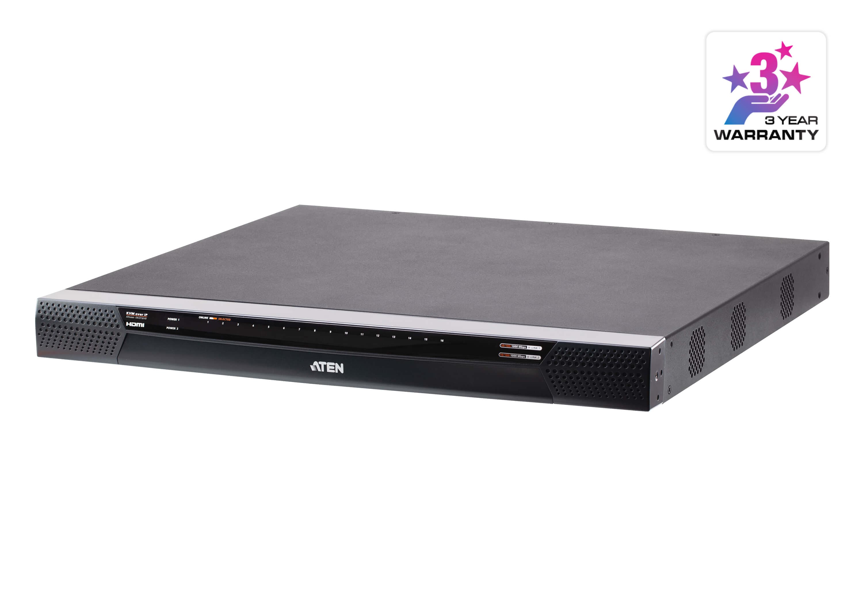 ATEN KN2116VB KVM over IP switch — three-quarter product view.