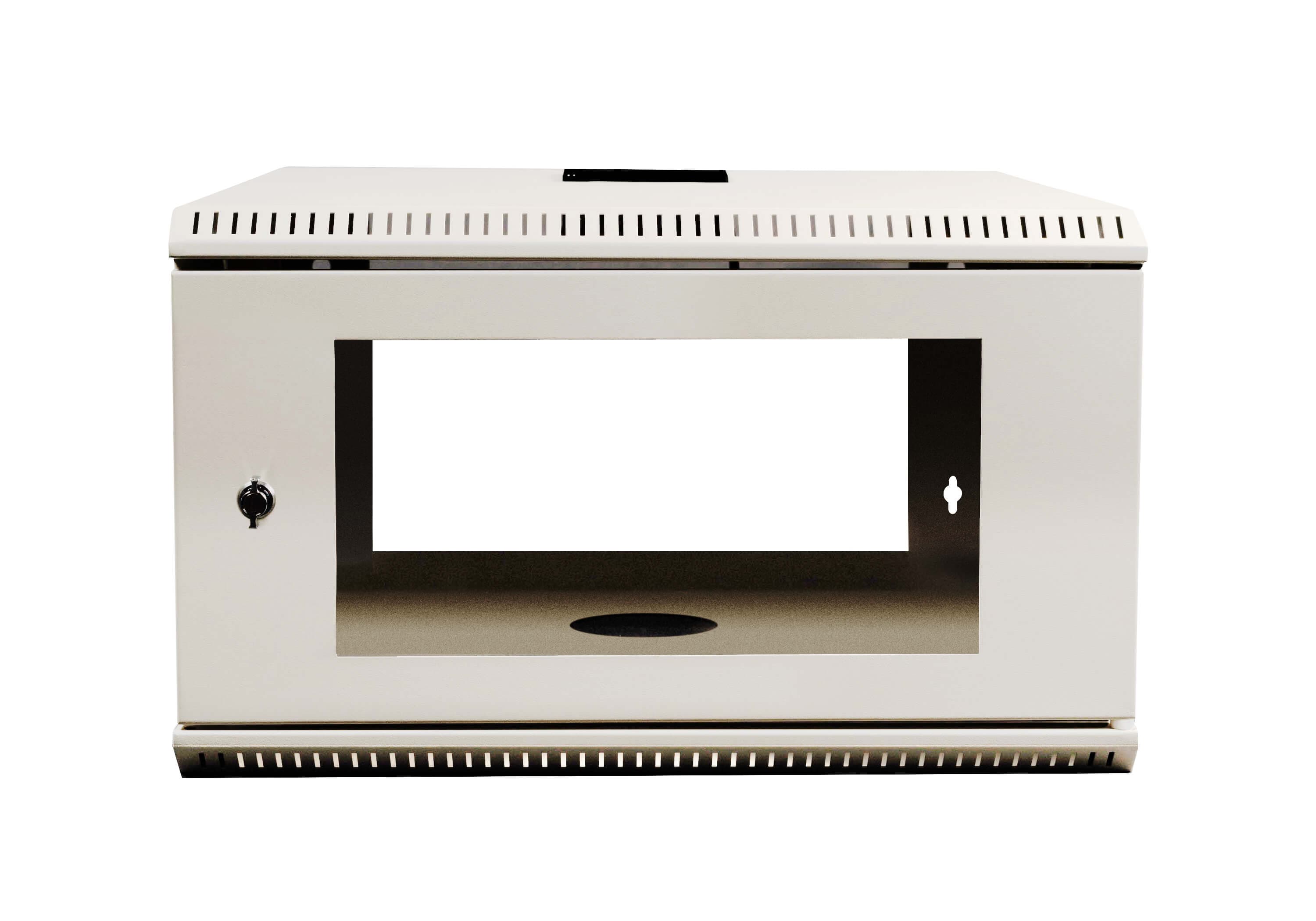 ATEN RC1901 8U 19-inch rack — three-quarter product view. Series image shared across the family with the RC1900; the RC1901 is the 8U, 600 mm deep version.