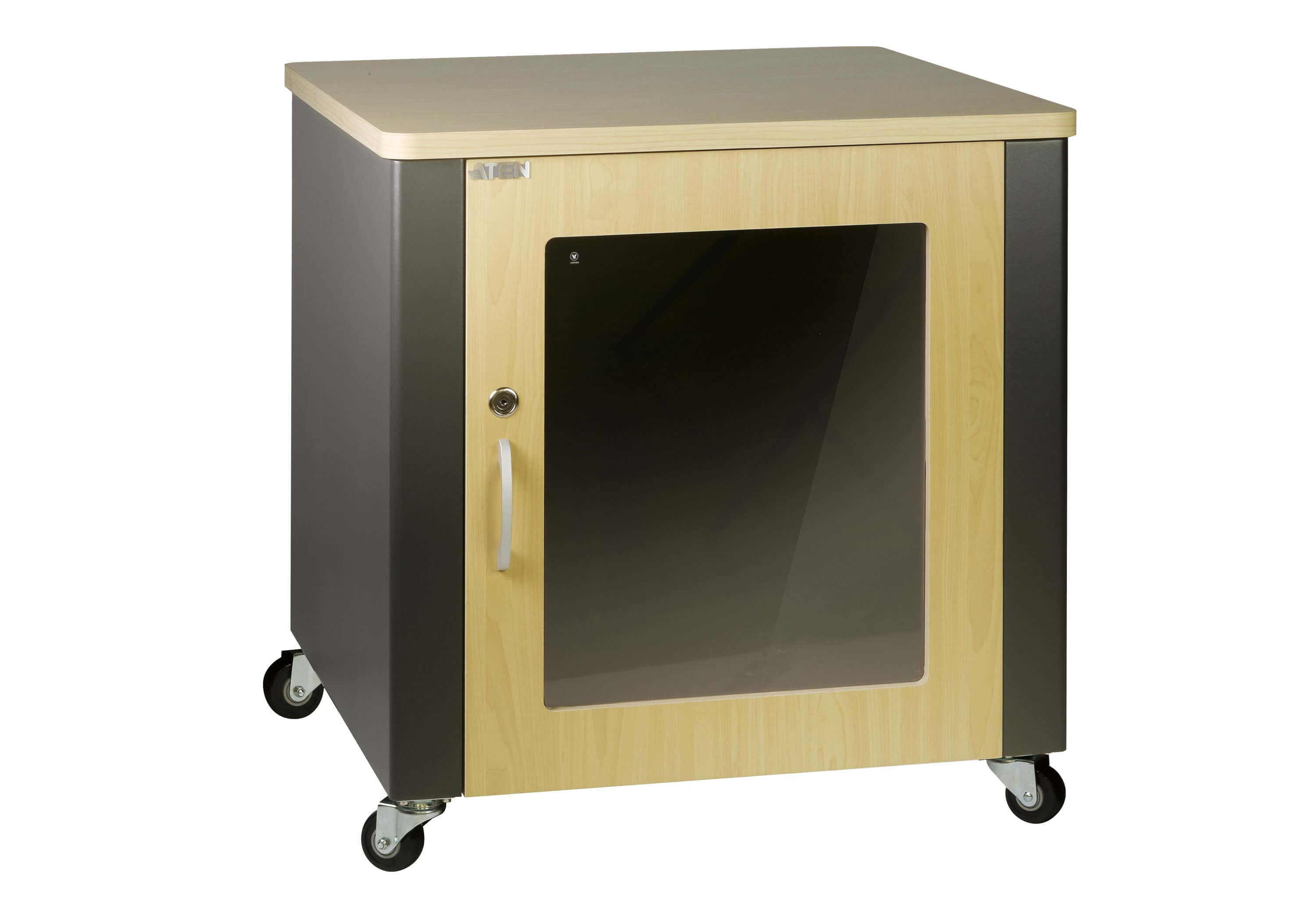 ATEN RC2100 12U 19-inch rack — three-quarter product view.