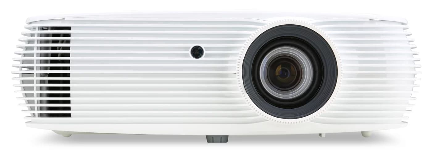 Acer P5330W WXGA DLP meeting room projector, front three-quarter view (Acer P5230/P5330W/P5530/P5630 chassis image)