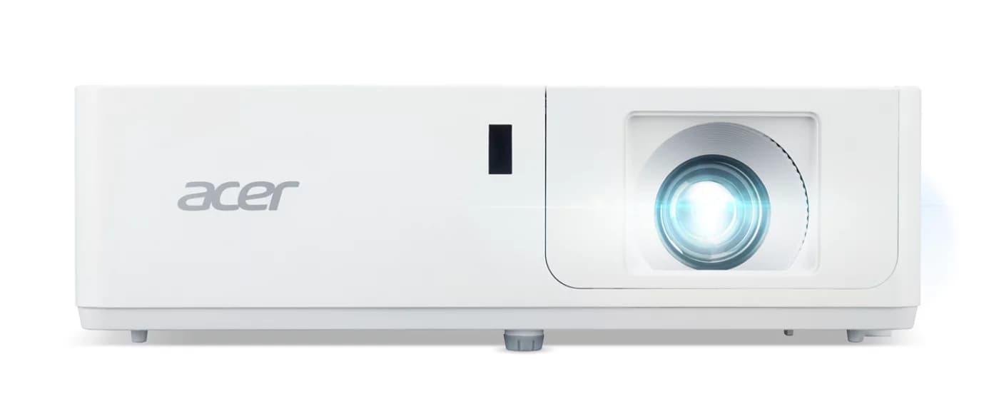 Acer PL6610T WUXGA laser projector, front three-quarter view (Acer PL6310W/PL6510/PL6610T chassis image)