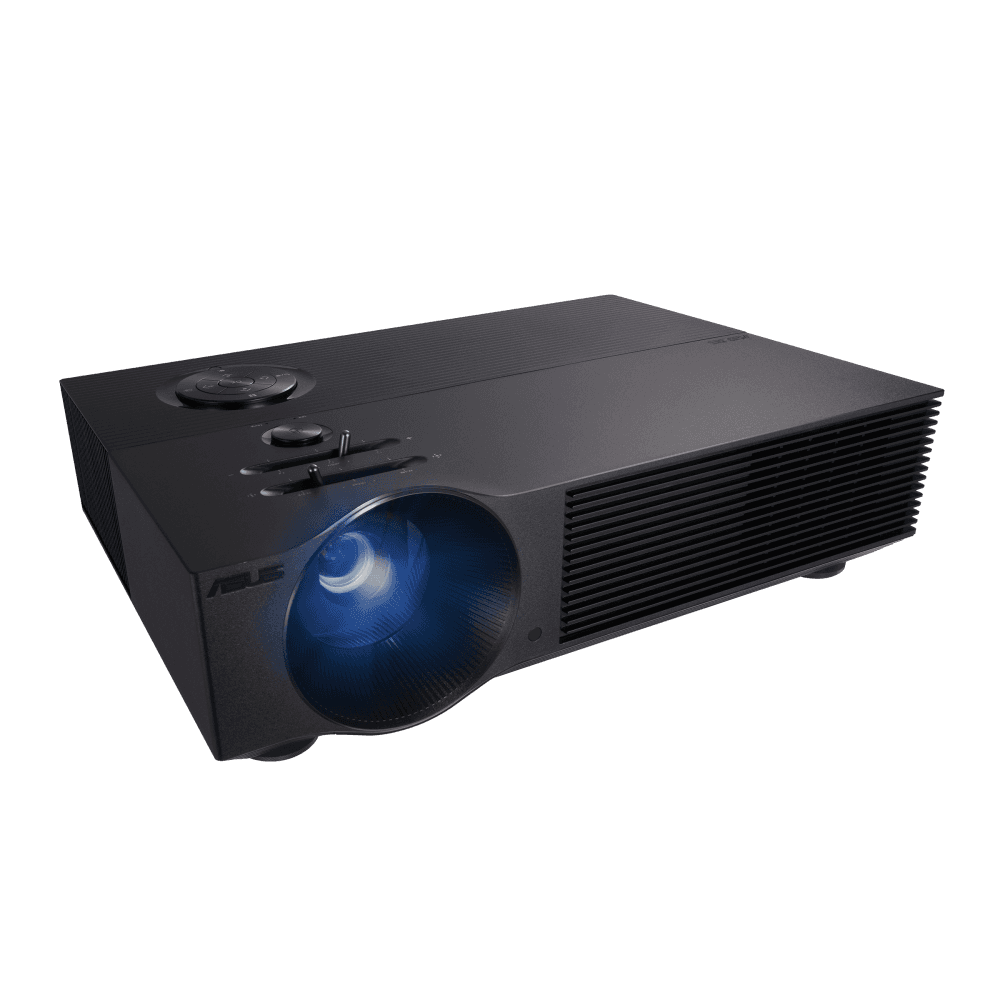 ASUS H1 Full HD LED projector, front three-quarter view