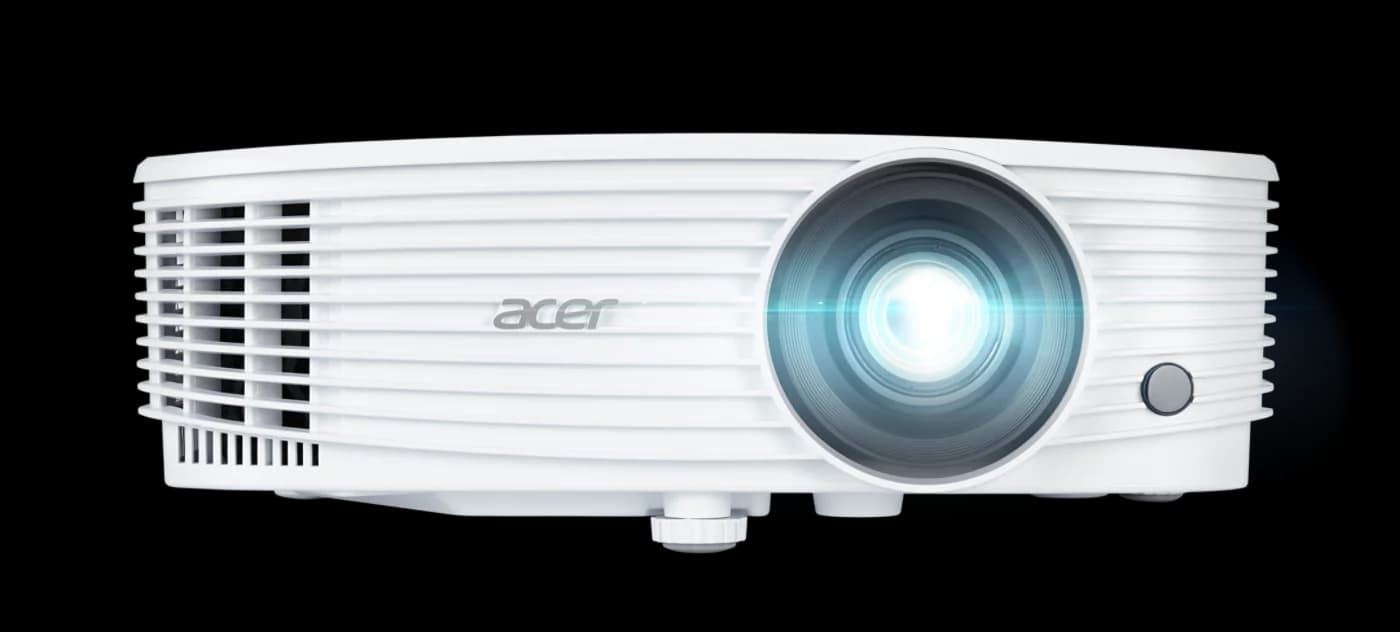 Acer P1357Wi WUXGA meeting room projector, front three-quarter view