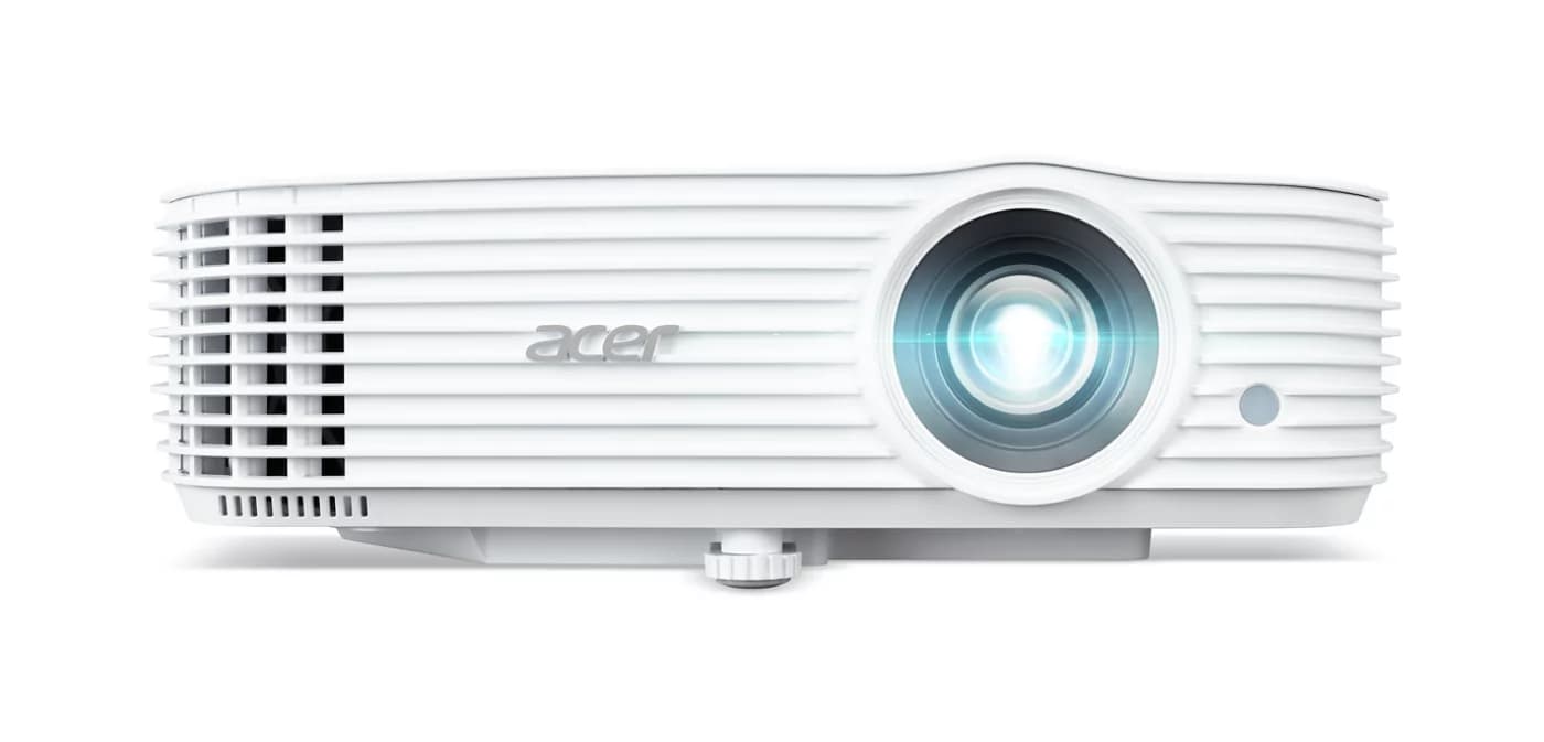 Acer H6543BDK home cinema projector, front three-quarter view (Acer X1529HK/X1629HK/H6543BDK chassis image)