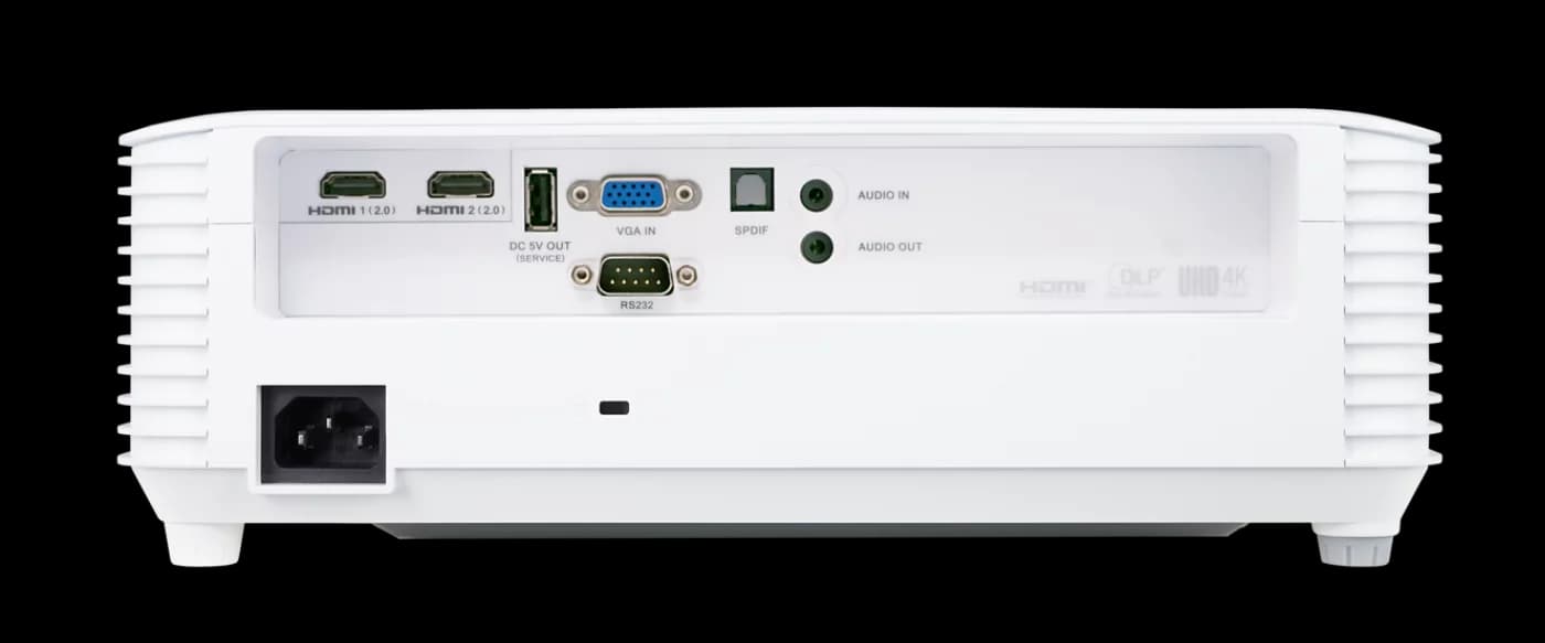 Acer H6815P projector, side view