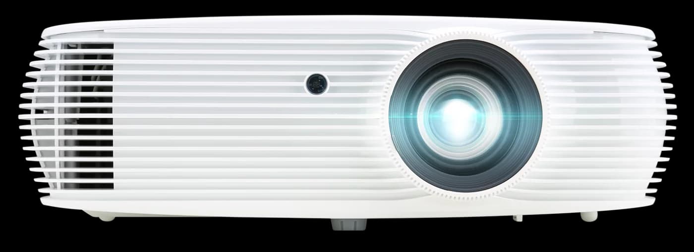 Acer P5535 DLP meeting room projector, front three-quarter view (Acer P5230/P5330W/P5530/P5630/P5535 chassis image)