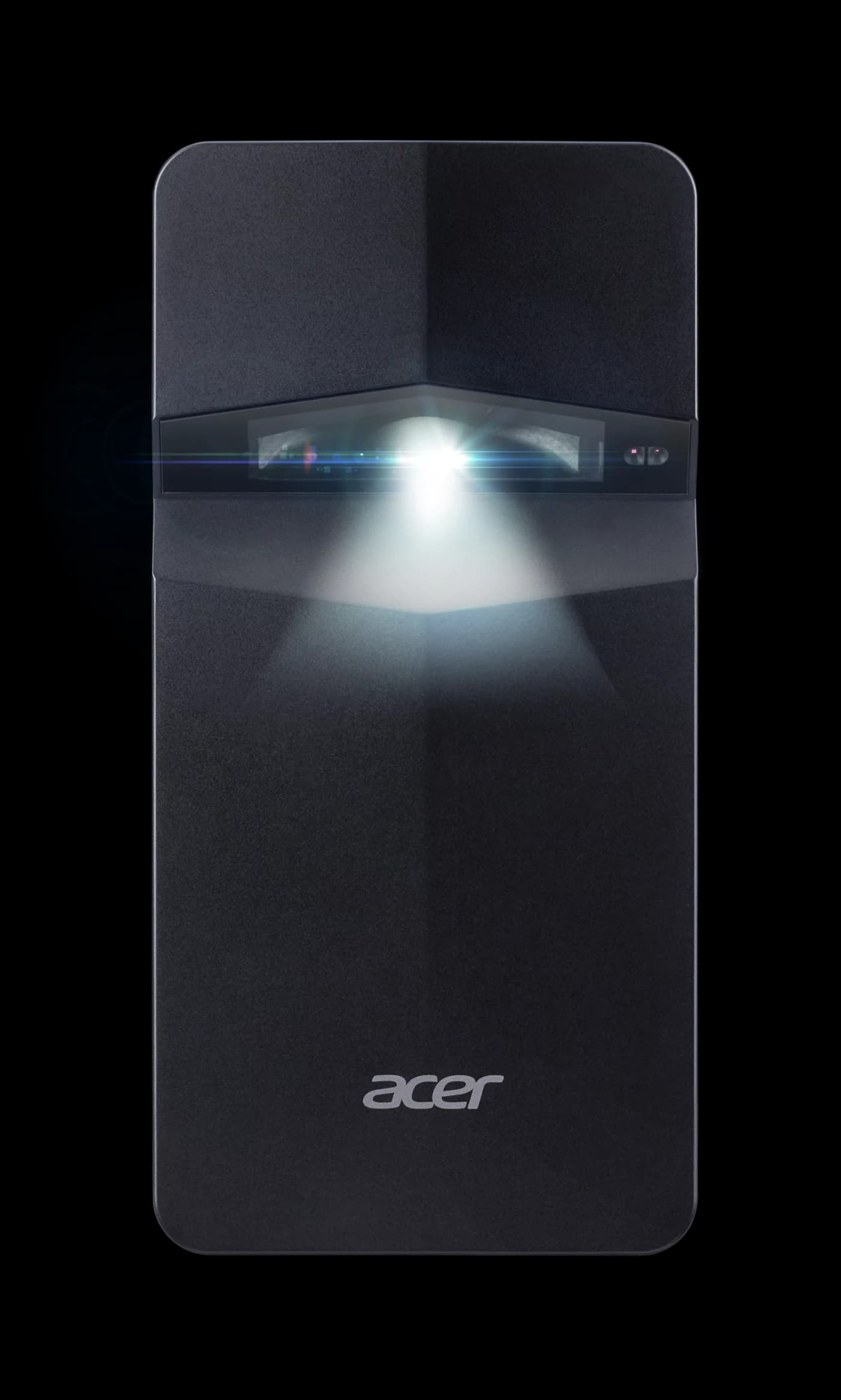 Acer PD1520Us ultra short throw LED projector, front three-quarter view