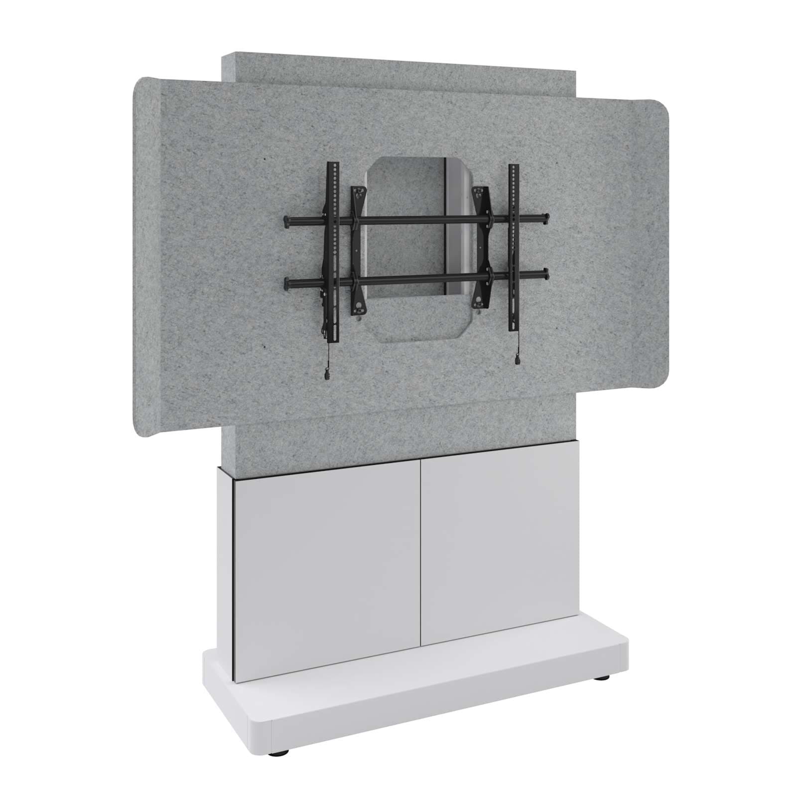 Middle Atlantic Forum™ Free-Standing Display Stand for (1) 65" - 75" Display, Light Colorway — manufacturer product-family image