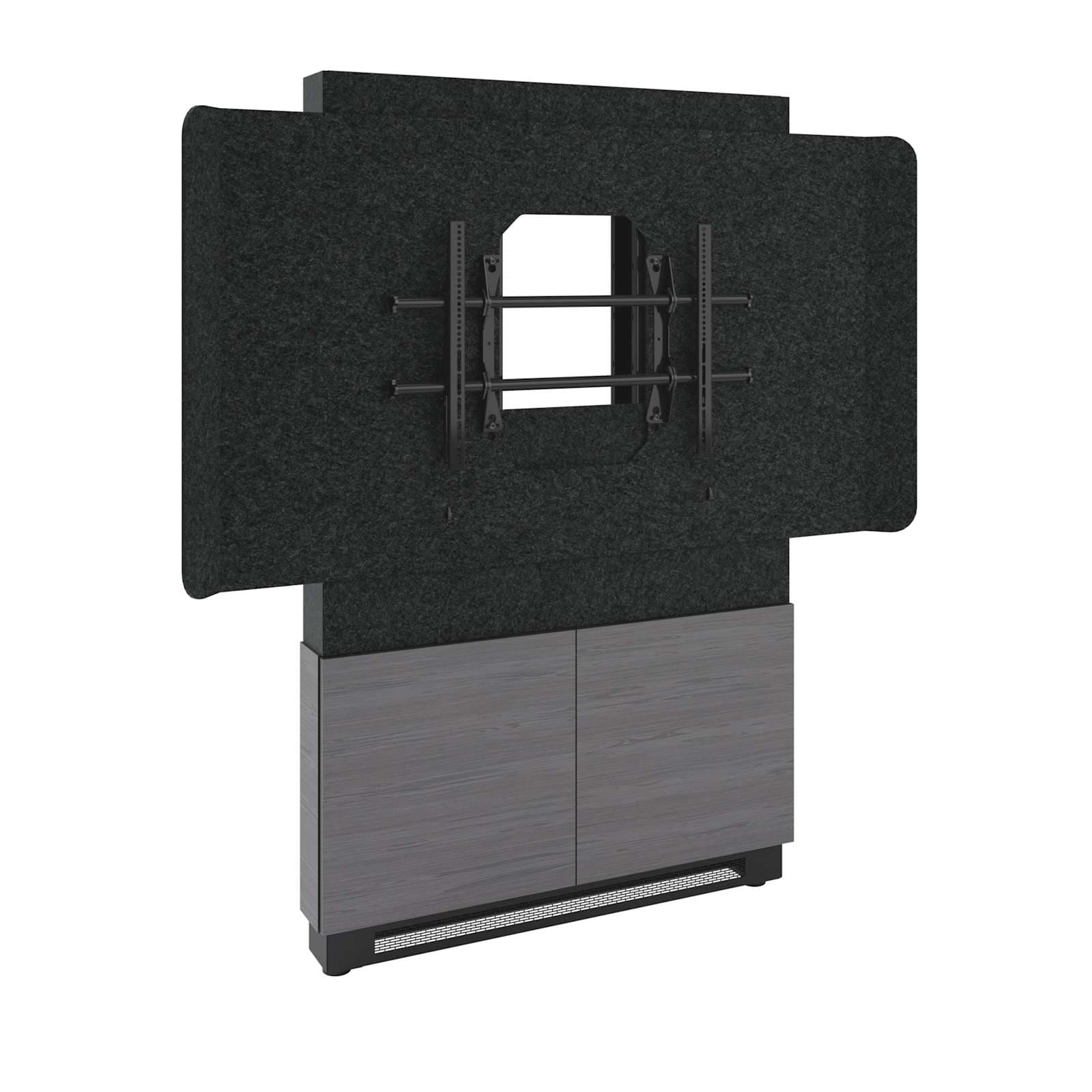 Middle Atlantic Forum™ Floor-to-Wall Mounted Display Stand for (1) 42" - 55" Display, Dark Colorway — manufacturer product-family image