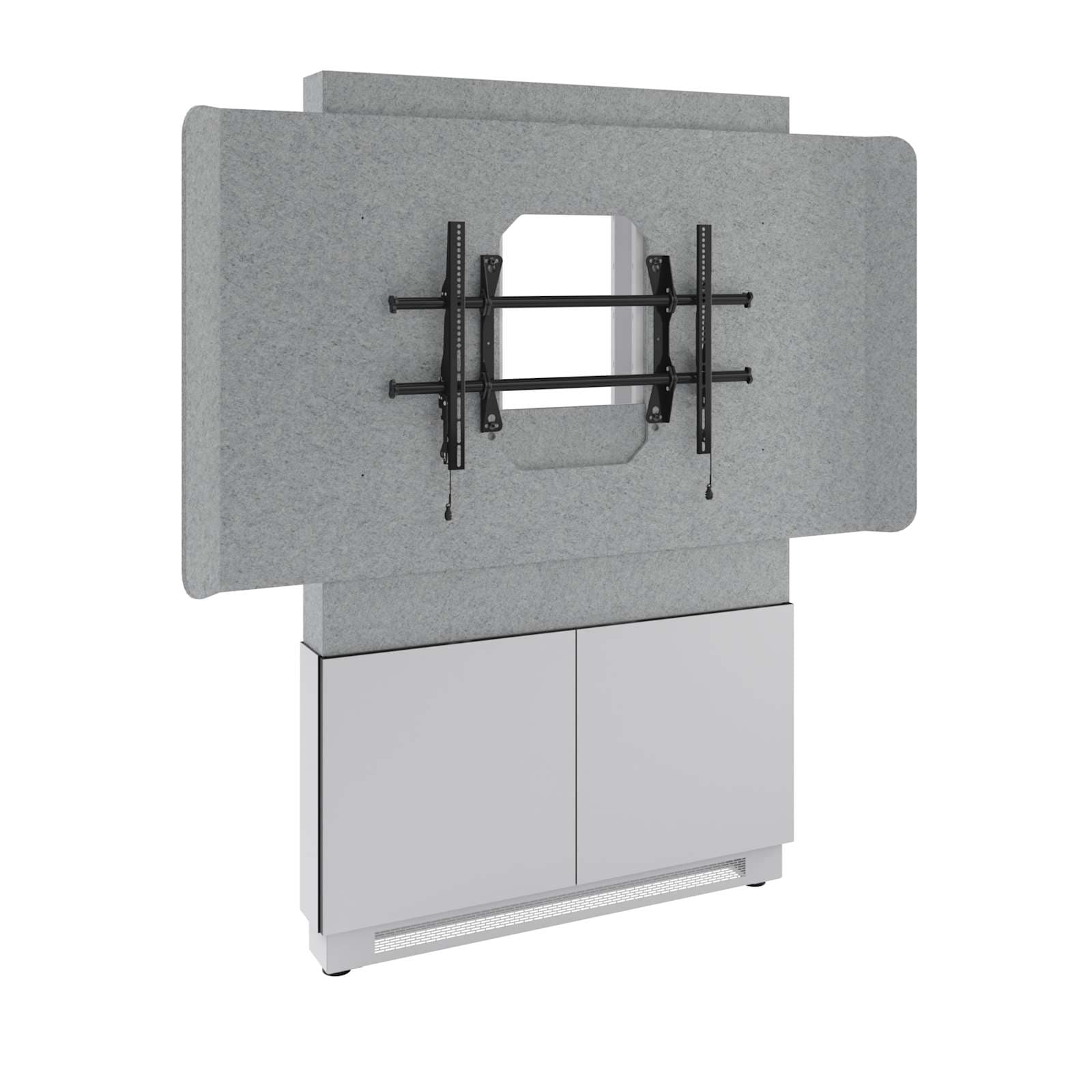 Middle Atlantic Forum™ Floor-to-Wall Mounted Display Stand for (1) 42" - 55" Display, Light Colorway — manufacturer product-family image