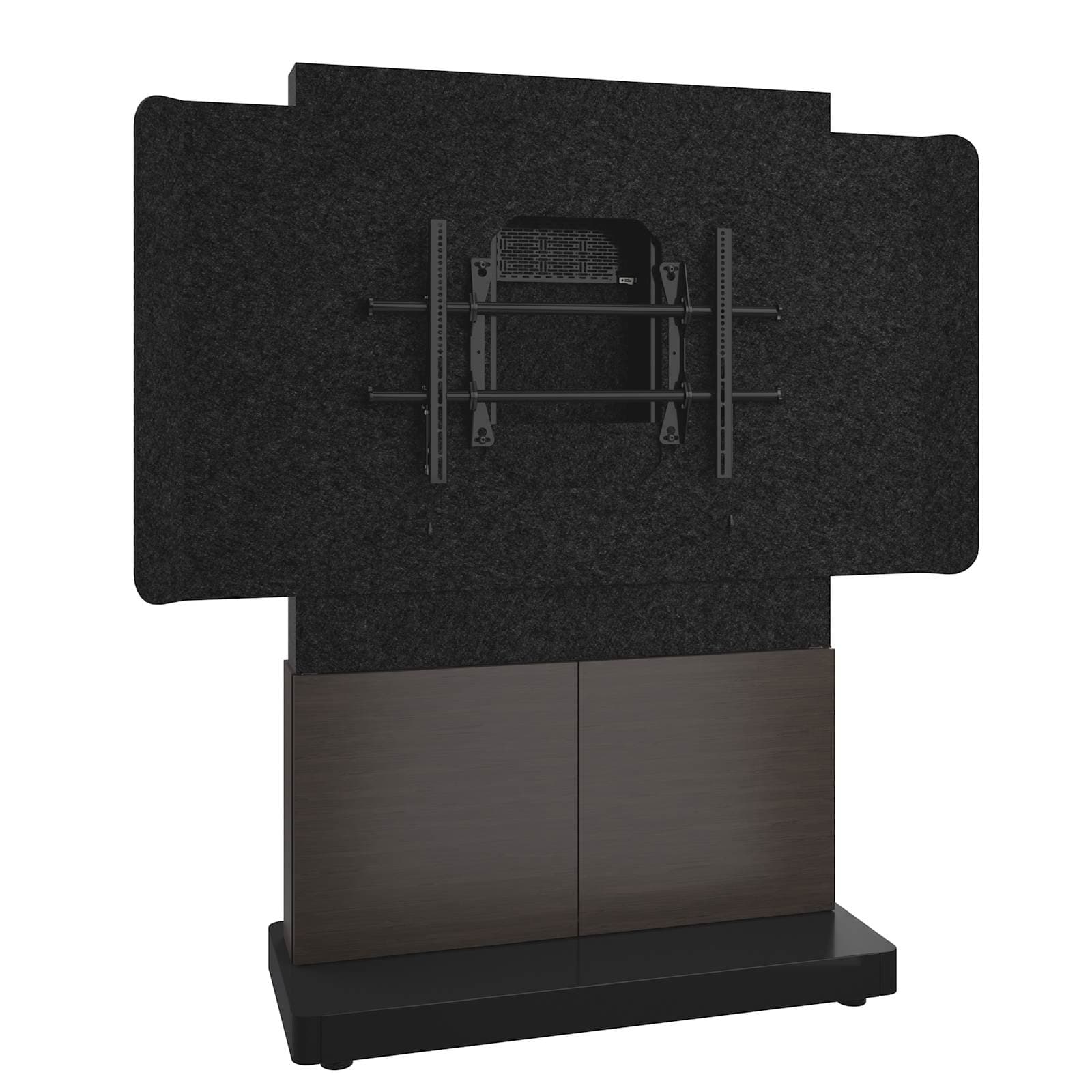 Middle Atlantic Forum™ Free-Standing 48" (2-Bay) Display Stand for (1) 66" to 75" Display, Dark Colorway — manufacturer product-family image