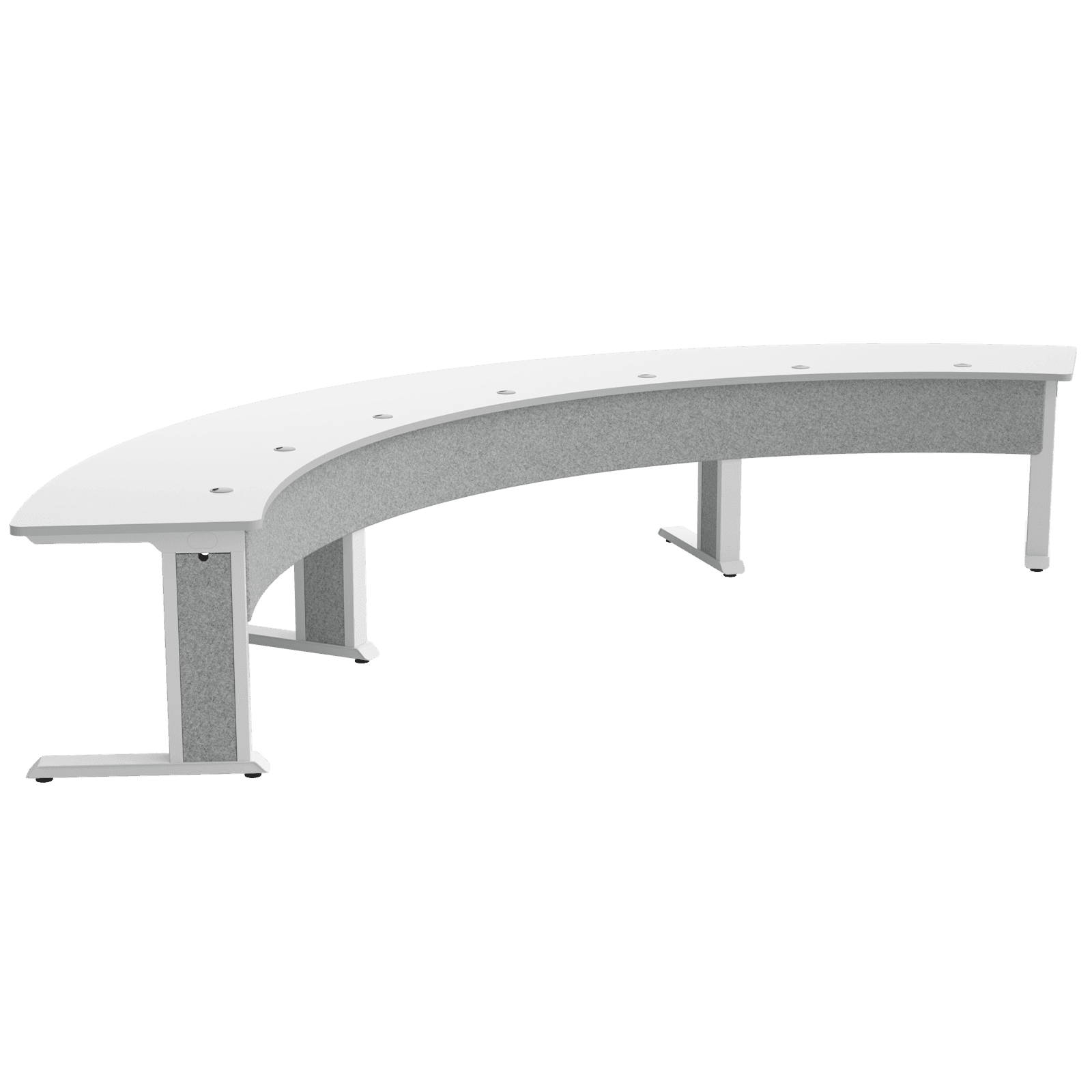 Middle Atlantic Forum™ Arc Table for up to 7 People, 30" Seated Height, Light Colorway — manufacturer product-family image