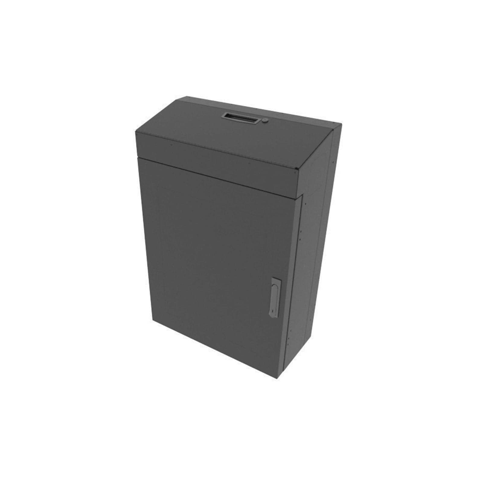 Middle Atlantic 8 RU Low Profile Wall Rack Solid Top - Black — manufacturer product-family image