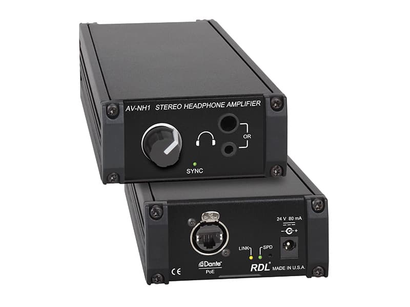 Radio Design Labs AV-NH1 Dante to Stereo Headphone Amplifier