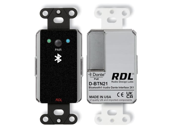 Radio Design Labs DB-BTN21 Bluetooth® Audio Dante Network Interface