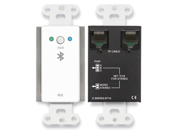 Radio Design Labs D-BT1A Wall-Mounted Bluetooth® Audio Format-A Interface