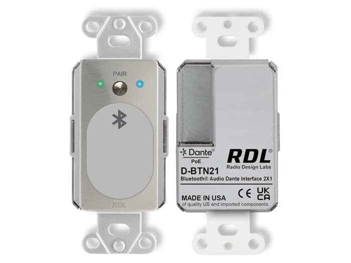 Radio Design Labs DS-BTN21 Bluetooth® Audio Dante Network Interface