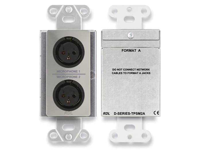 Radio Design Labs DS-TPSM2A Active Two-Pair Sender - Dual Microphone Preamplifier - Twisted Pair Format-A