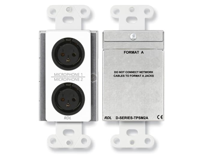 Radio Design Labs D-TPSM2A Active Two-Pair Sender - Dual Microphone Preamplifier - Twisted Pair Format-A