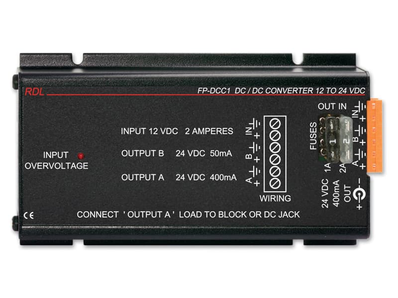 Radio Design Labs FP-DCC1 12 Vdc to 24 Vdc Converter