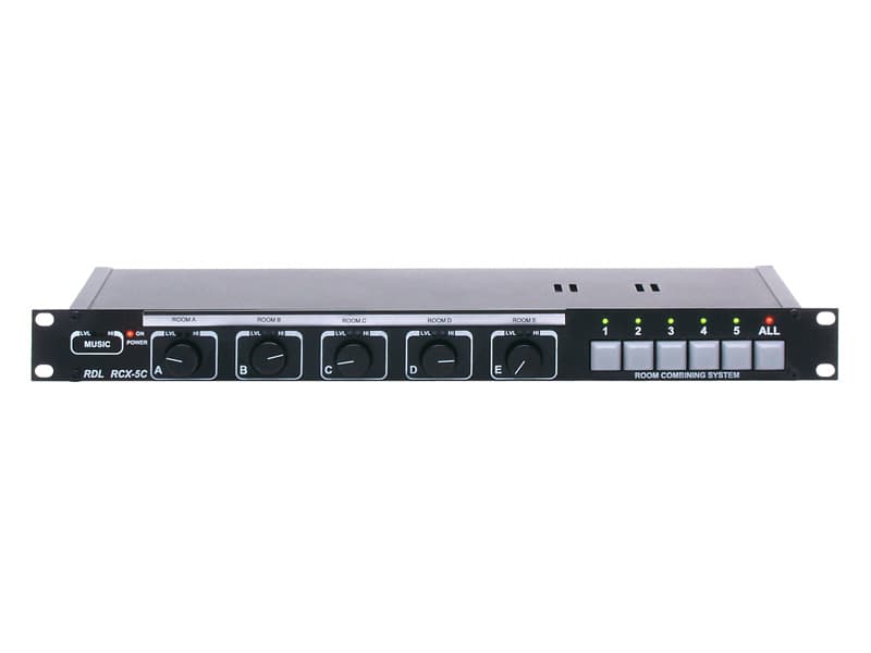 Radio Design Labs RCX-5CM RCX Room Combining System Controller - With microphone muting