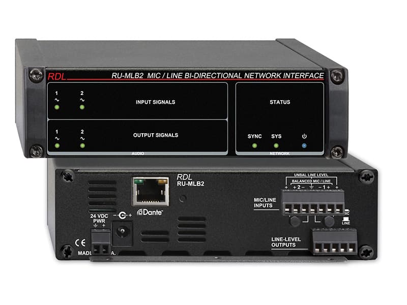 Radio Design Labs RU-MLB2 Mic/Line Bi-Directional Network Interface