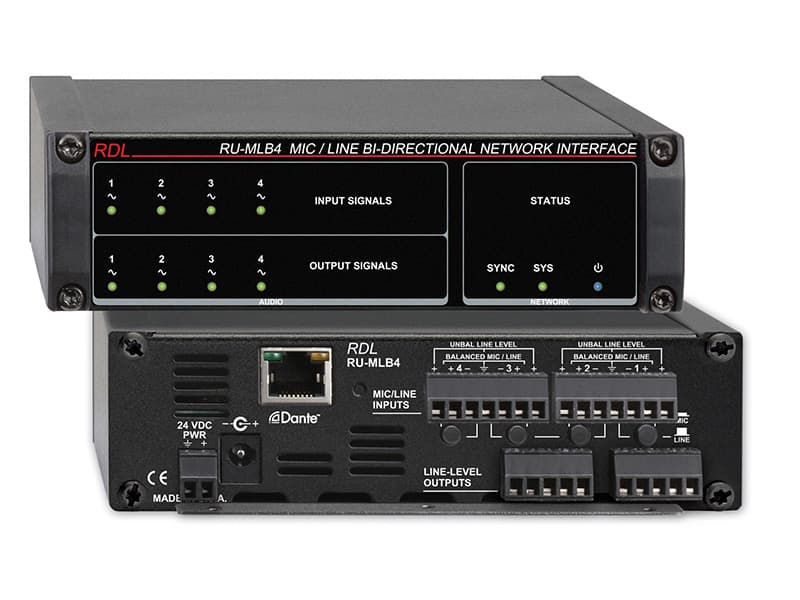 Radio Design Labs RU-MLB4 Mic/Line Bi-Directional Network Interface
