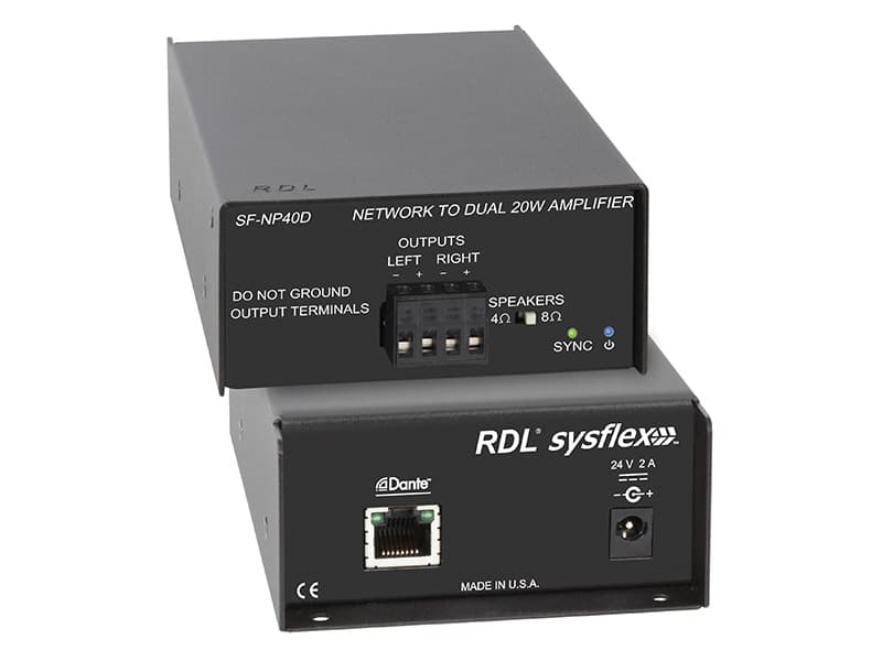 Radio Design Labs SF-NP40DE Network to 40 W Stereo Power Amplifier — manufacturer product-family image
