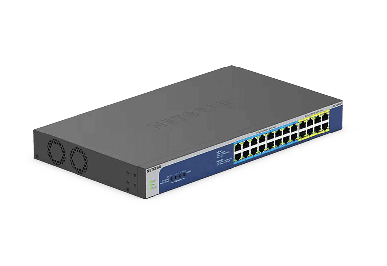 NETGEAR GS524UP 24-Port Gigabit Ethernet High-Power PoE+ Unmanaged Switch with 16-Ports PoE++ (480W)