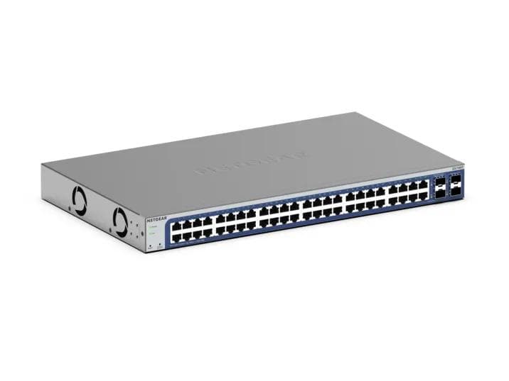 NETGEAR GS748Tv6 48-Port Gigabit Ethernet Smart Switch With 2 Copper/SFP Combo Ports and 2 Dedicated SFP Ports