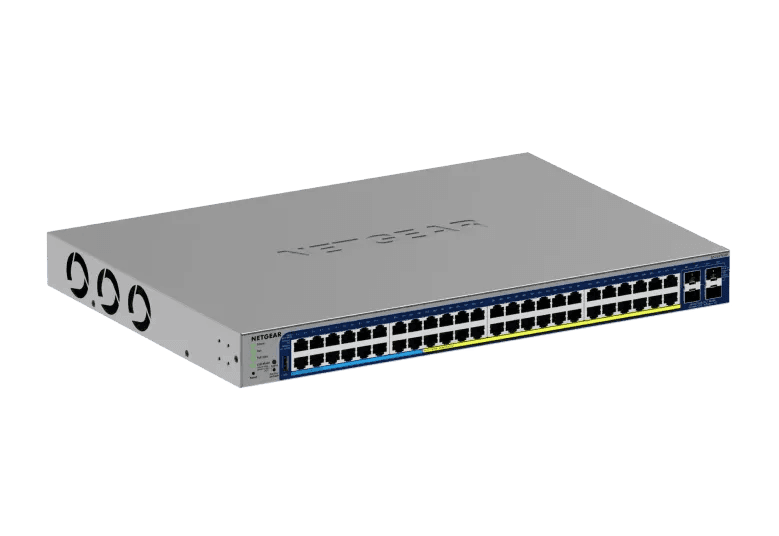 NETGEAR GS752TXUP 48-Port Gigabit PoE+ and PoE++ Smart Switch w/optional Remote/Cloud Management and 4 SFP+ Ports (640W)